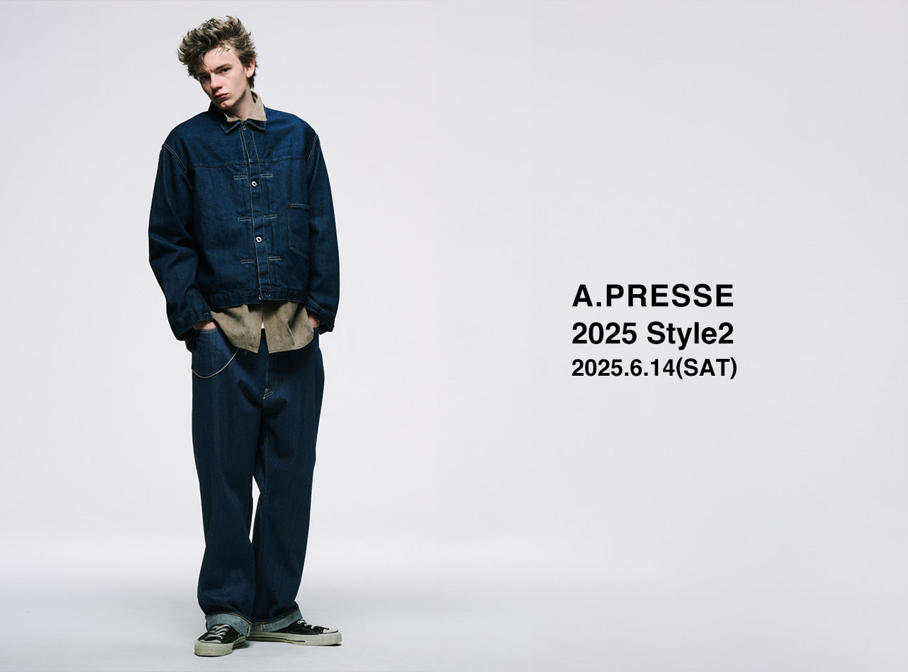A.PRESSE 2025 STYLE2 No.213 Denim Jacket 6月14日(土)新作発売