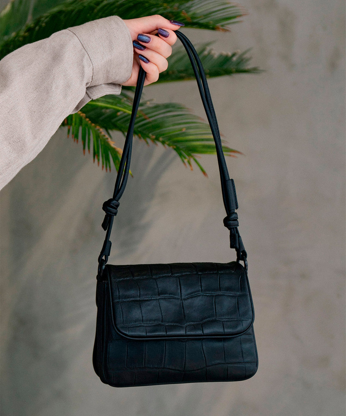 Flap Bag S (Crocodile)