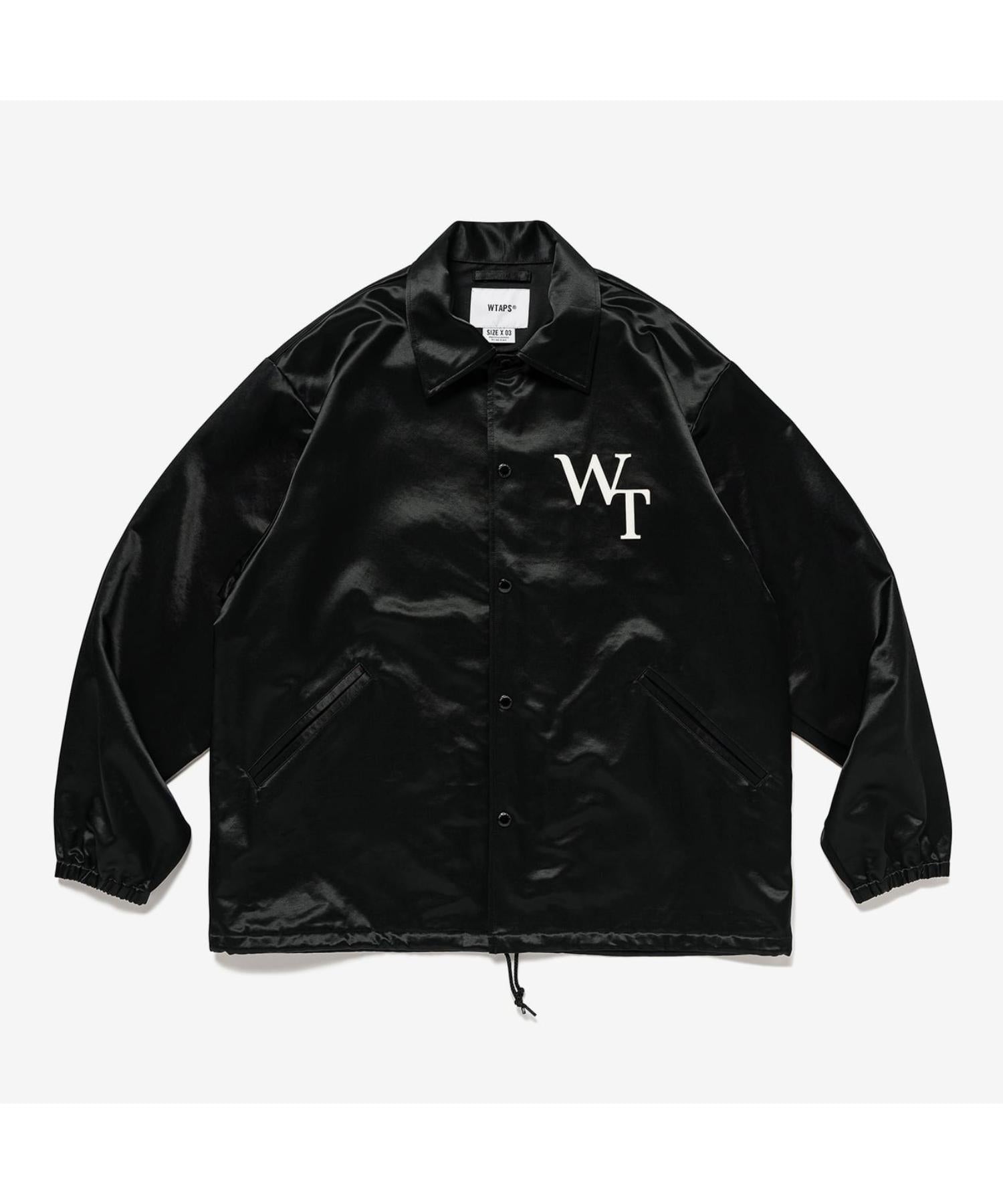 ブラックWTAPS CHIEF JACKET CTRY. SATIN. LEAGUE M