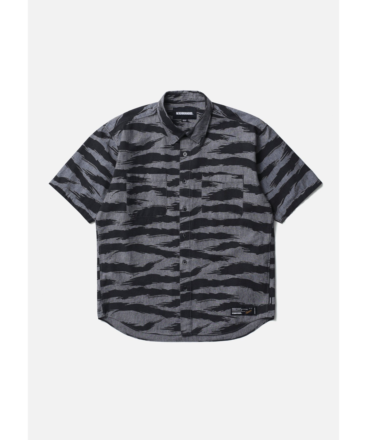 CAMO PATTERN CHAMBRAY SHIRT SS - NEIGHBORHOOD (ネイバーフッド