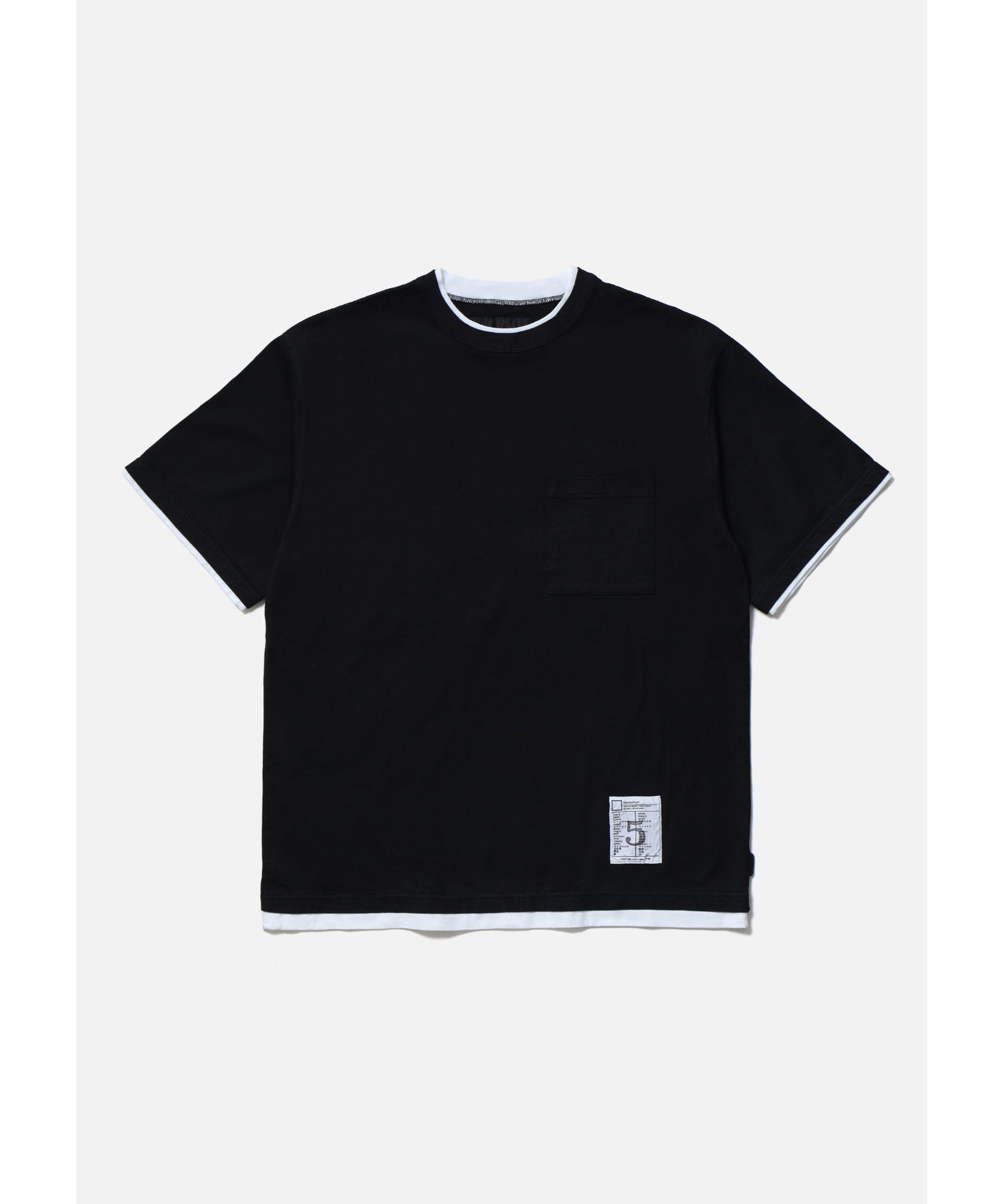 BW . LAYERED TRIM CREWNECK SS - NEIGHBORHOOD (ネイバーフッド 