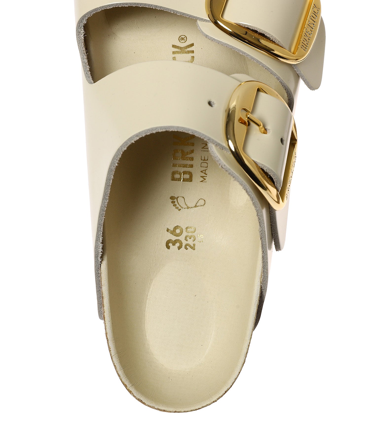 Arizona Big Buckle High Shine Ecru