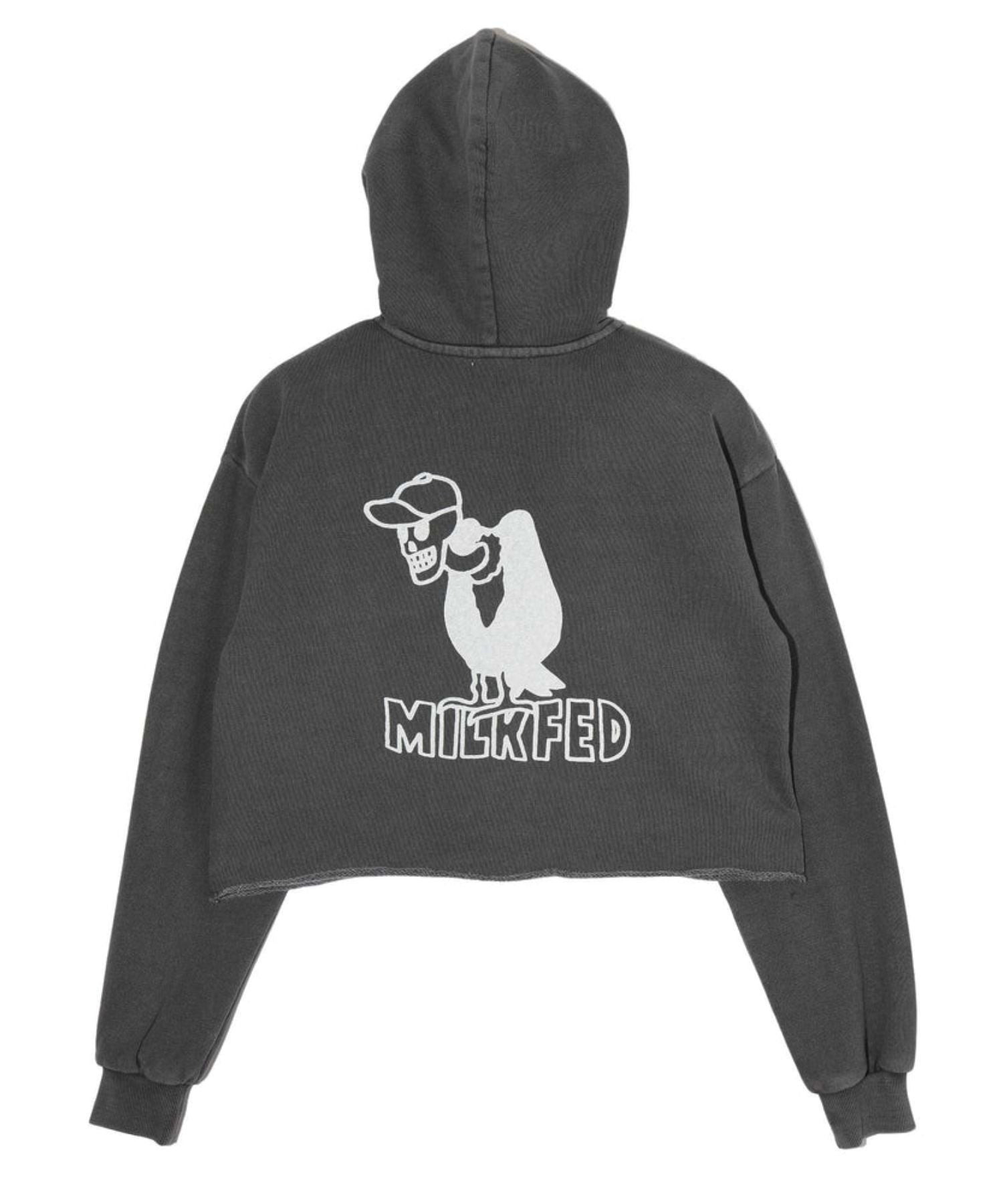 CROPPED ZIP UP HOODIE