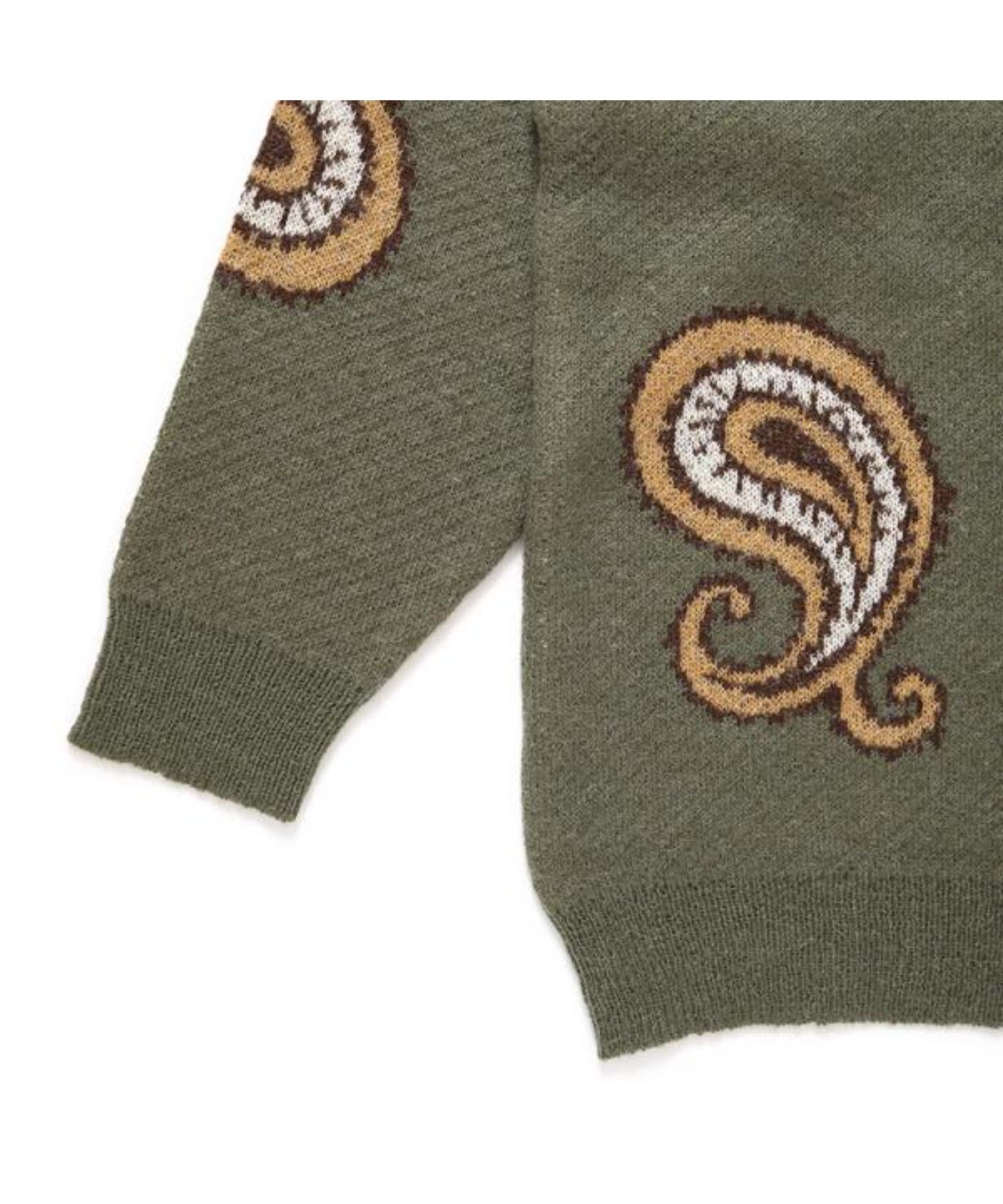 BIG PAISLEY C/N SWEATER