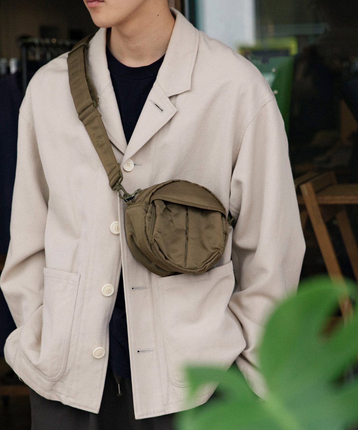 POTRxbp shoulder bag in nylon twill