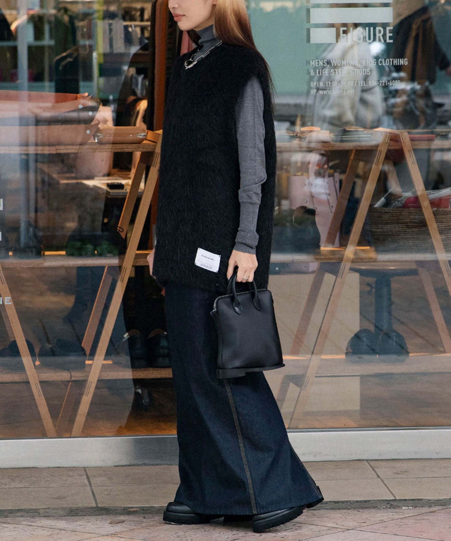 Selvedge Denim Tight Skirt