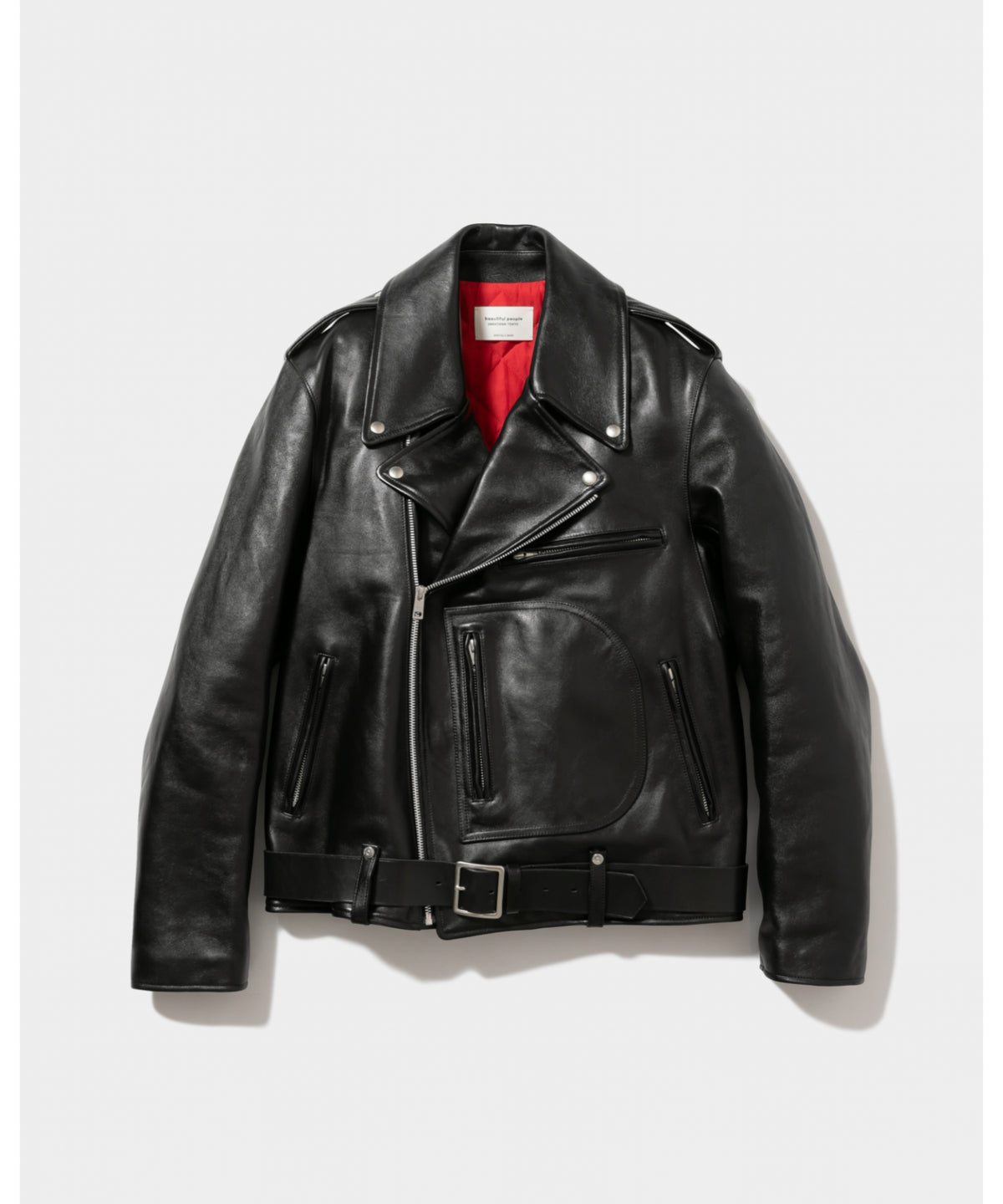 Vintage Leather Bigd Pocket Ridersjacket