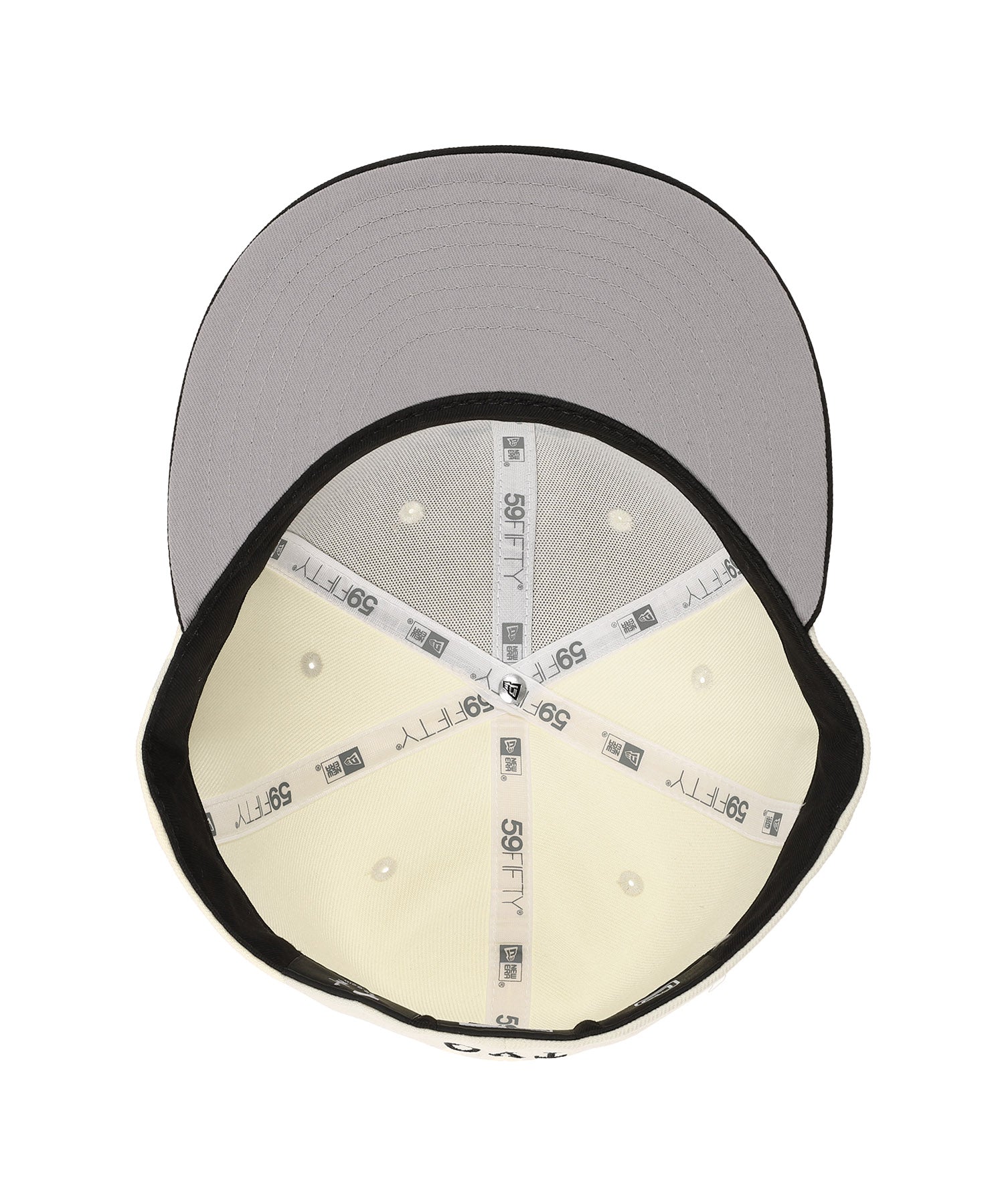 59FIFTY 読売ジャイアンツ ビジター クロームホワイト ブラックバイザー