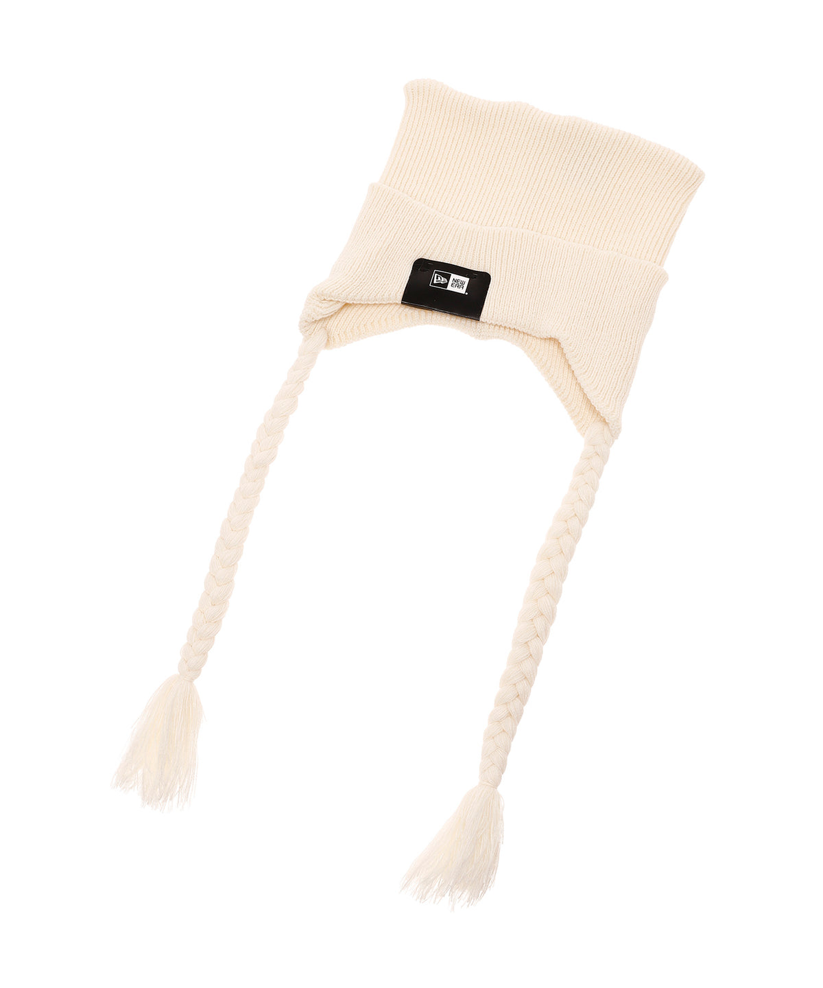 SQUARE RIB KNIT FLAP OFF-WHITE