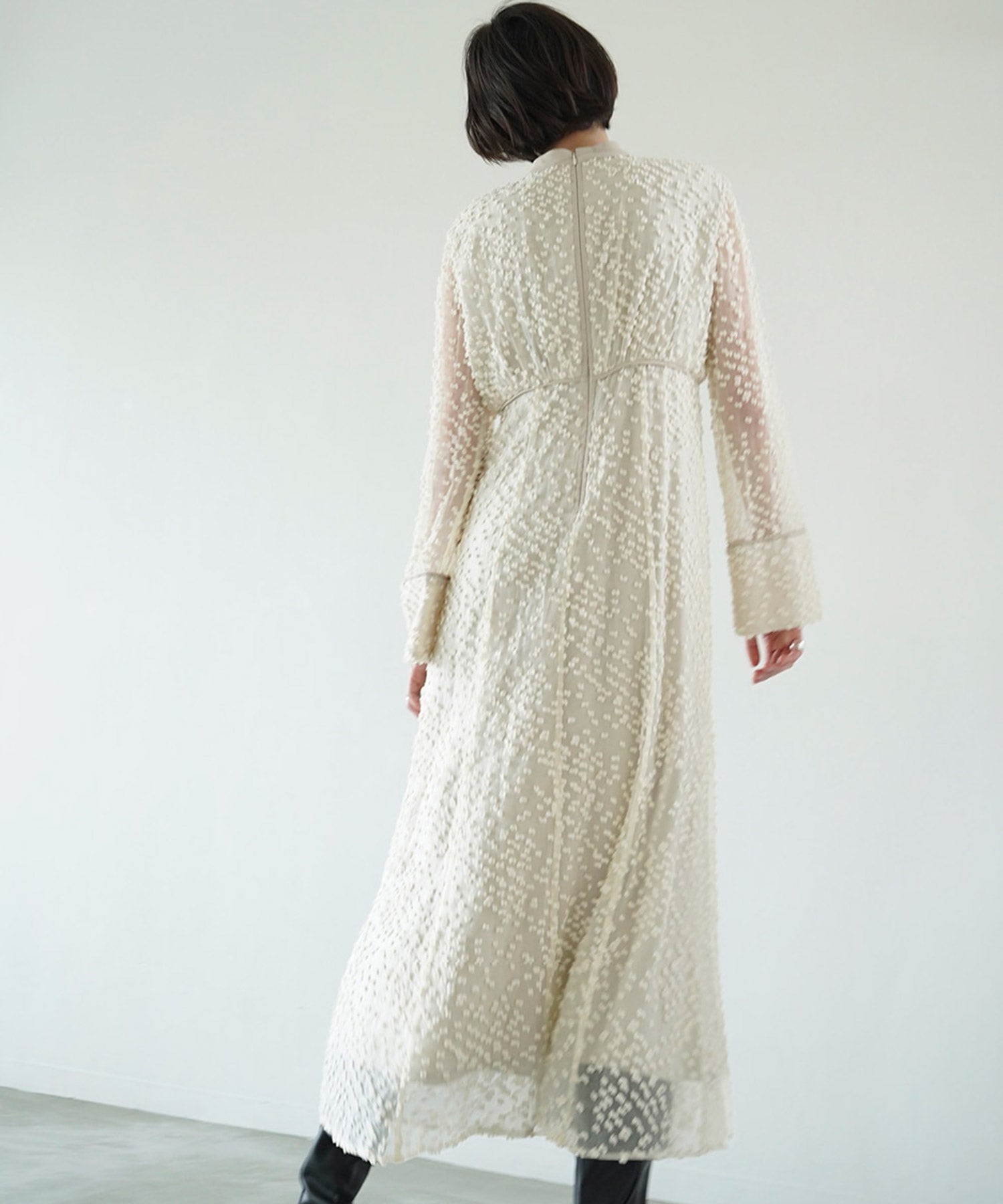 Snow Dot Jacquard Onepiece