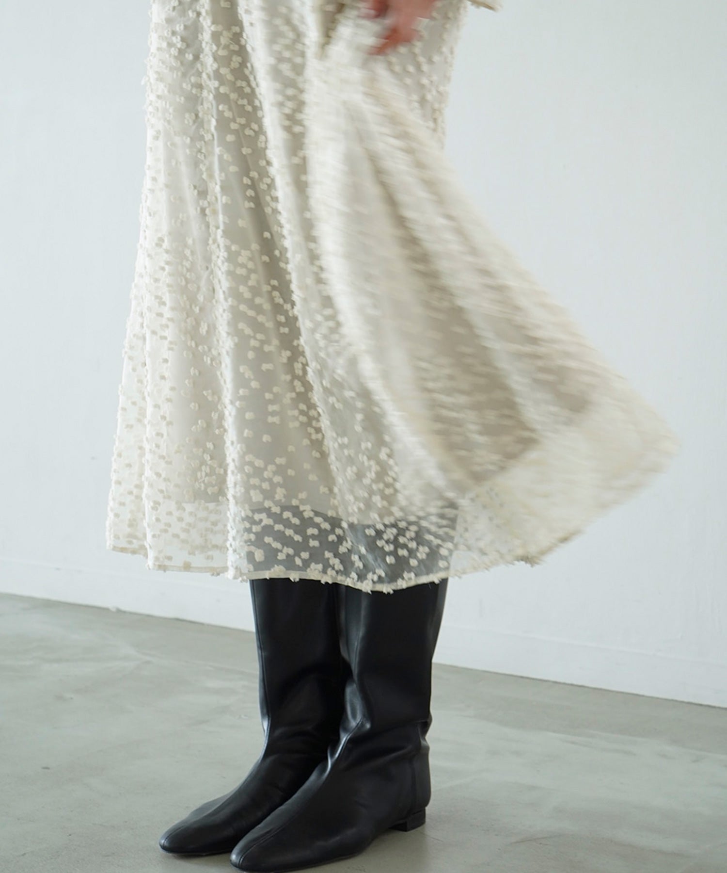 Snow Dot Jacquard Onepiece