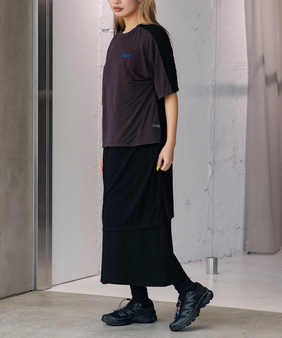 sheer jersey flip dress top