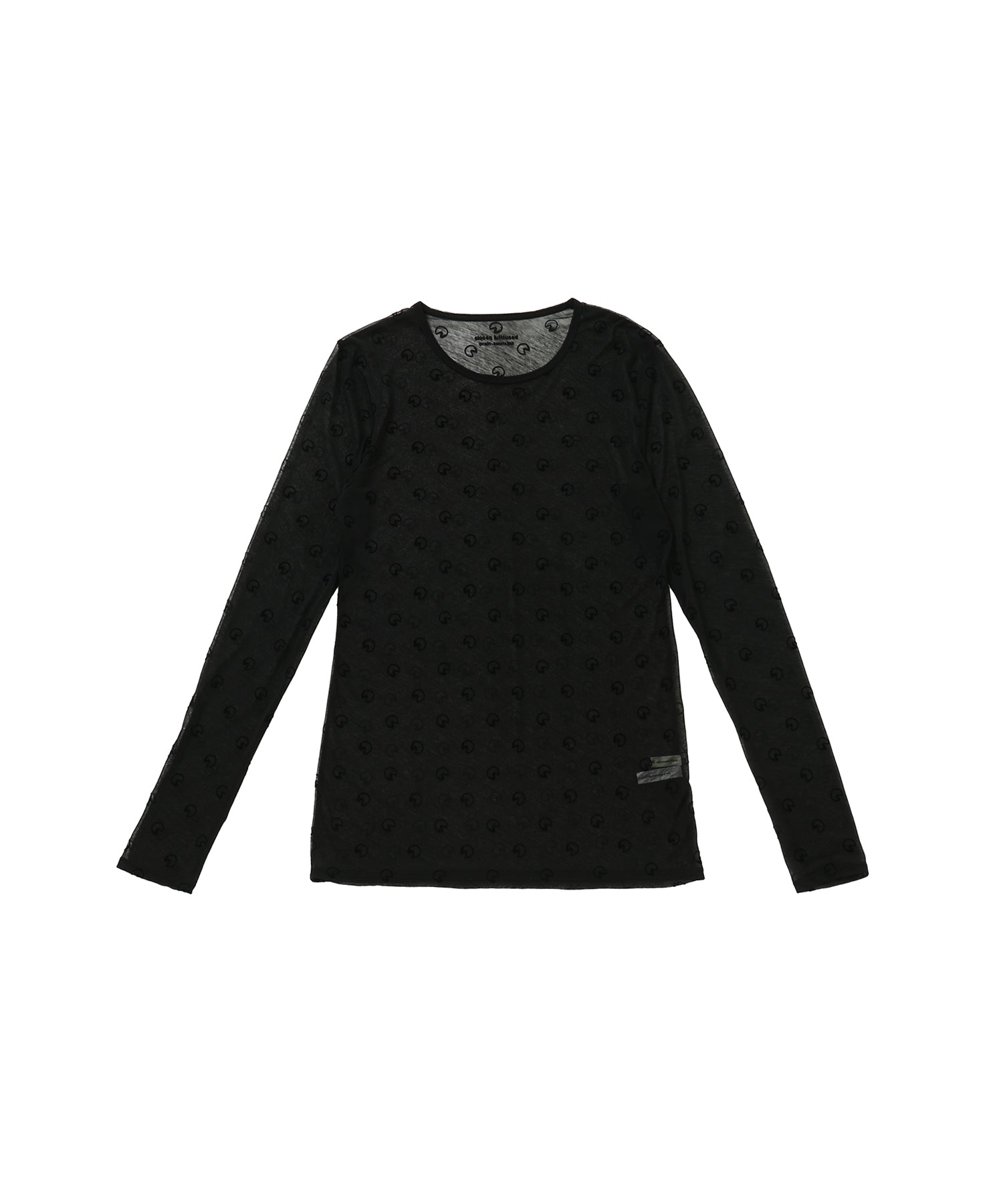 Pac-Man Sheer Jersey Crew Neck Top