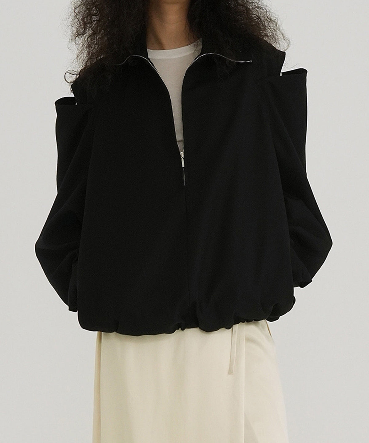 2WAY OFF SHOULDER MODE JERSEY TOPS