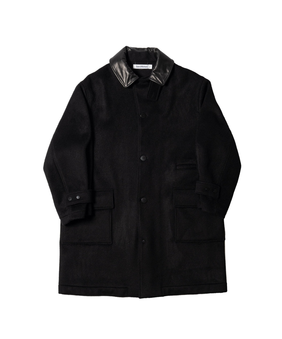 RESEARCHED CITY COAT / WOOL MIX MELTON