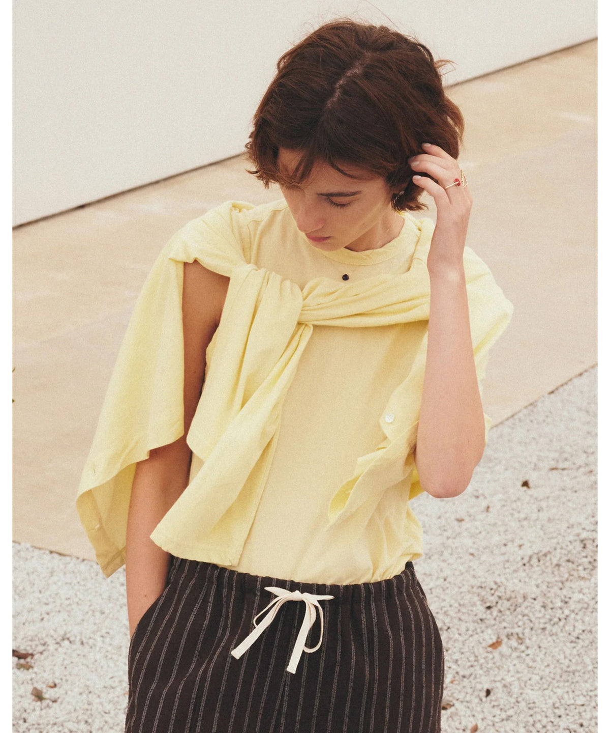 HIGH TWIST COTTON CARDIGAN