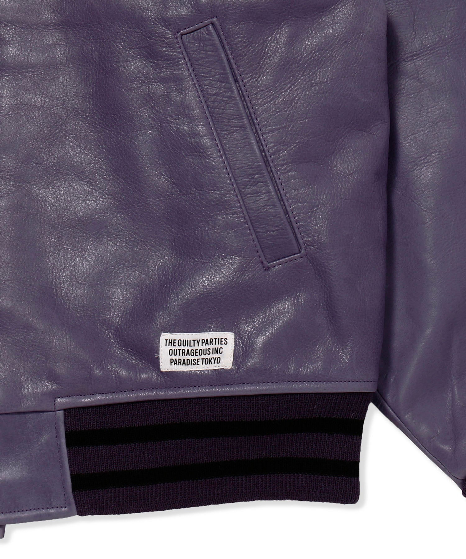 LEATHER VARSITY JACKET