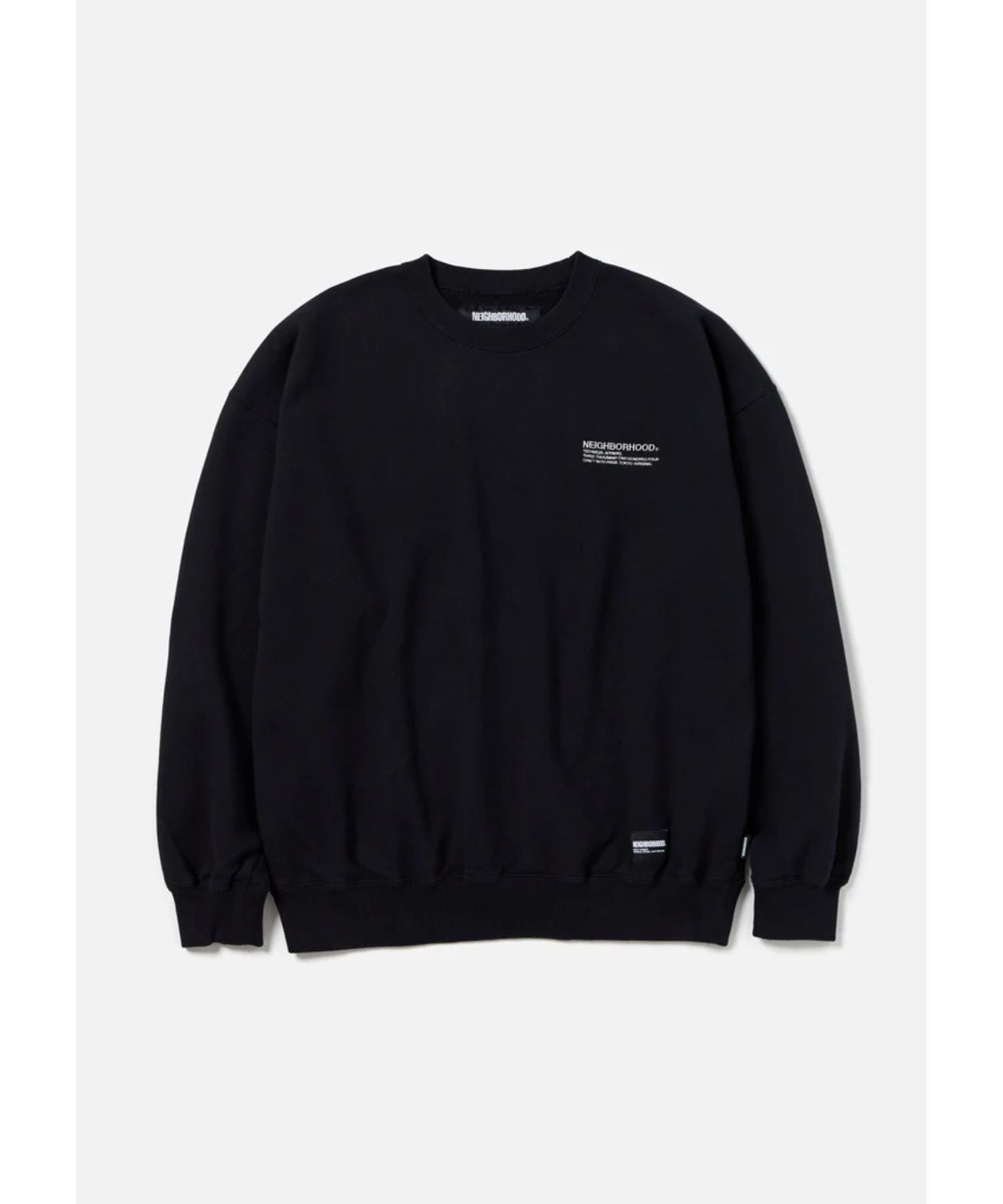 PLAIN SWEAT SHIRT LS