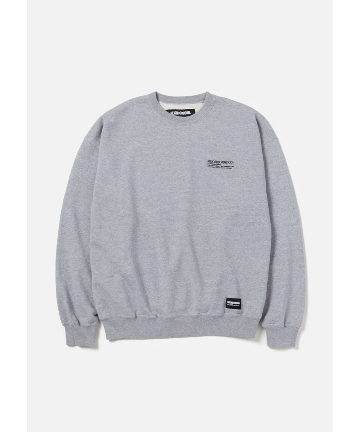 PLAIN SWEAT SHIRT LS