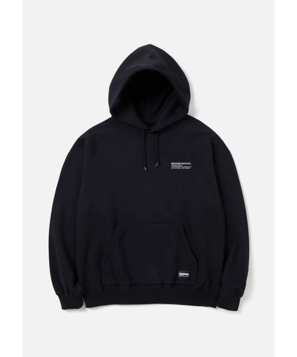 PLAIN SWEAT PARKA LS