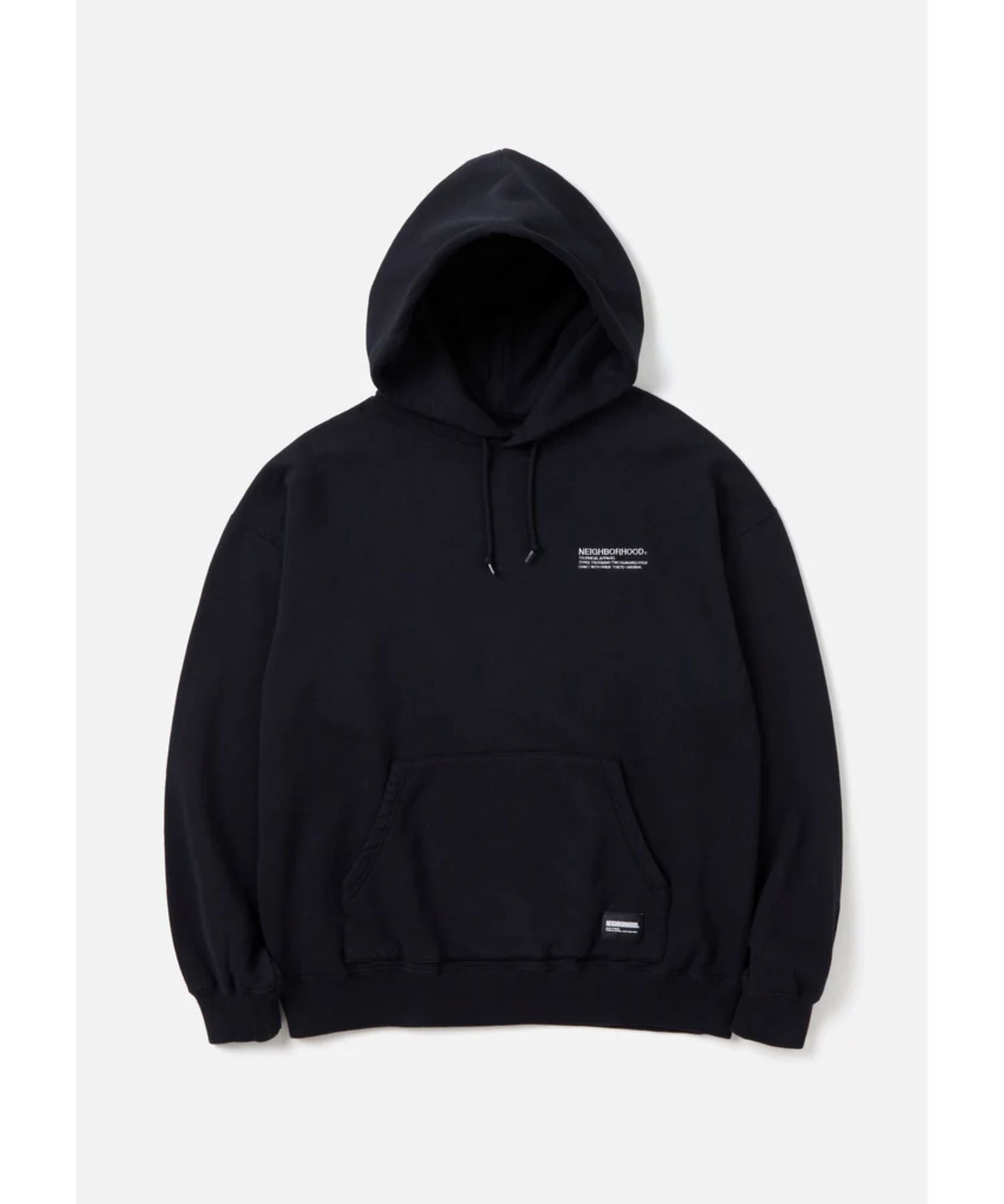 PLAIN SWEAT PARKA LS