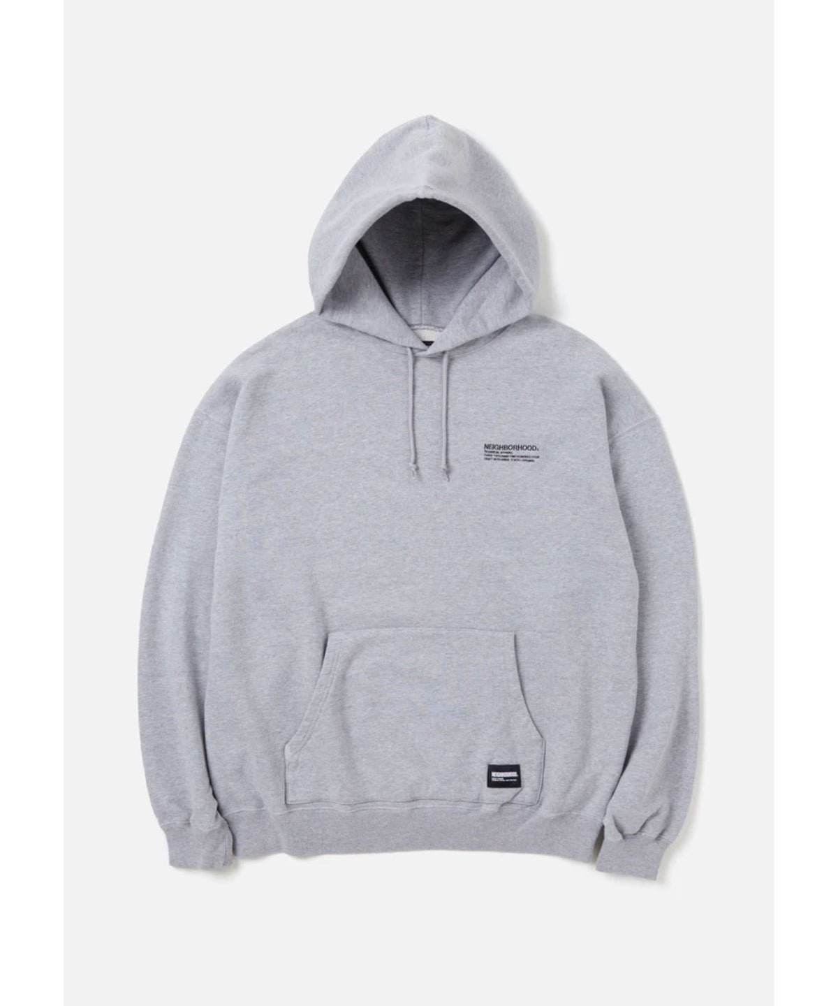PLAIN SWEAT PARKA LS