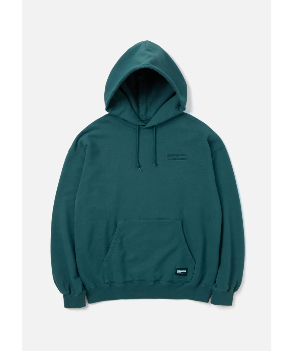 PLAIN SWEAT PARKA LS