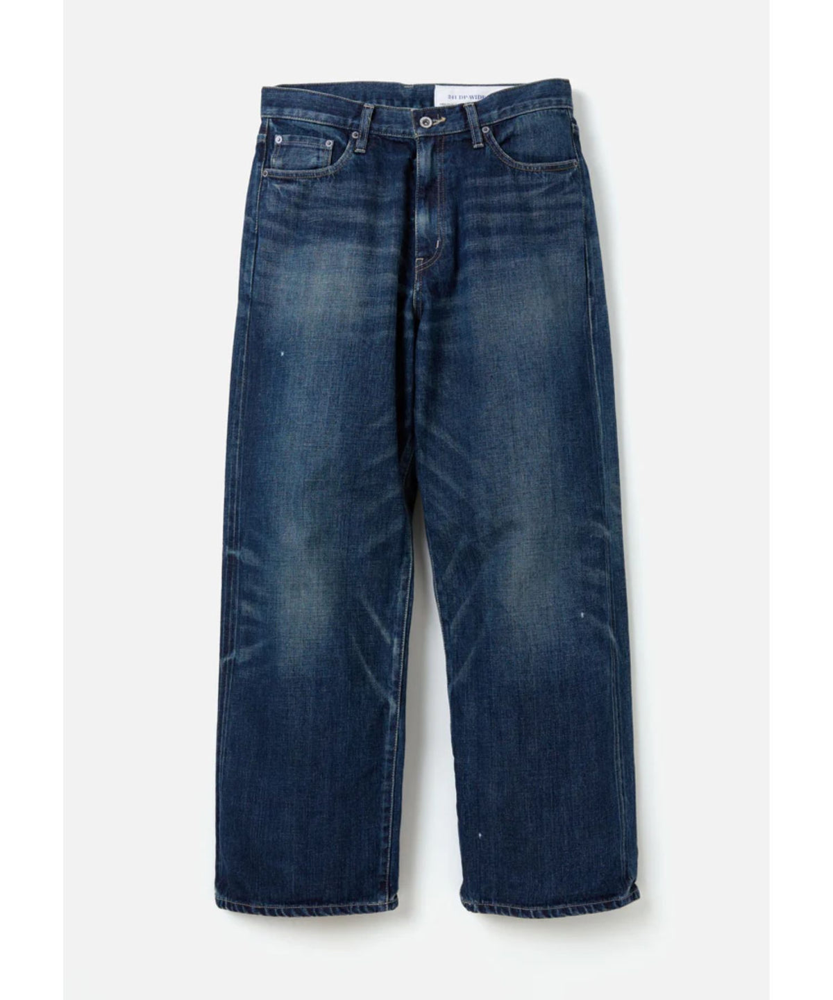 WASHED DENIM DP WIDE PANTS