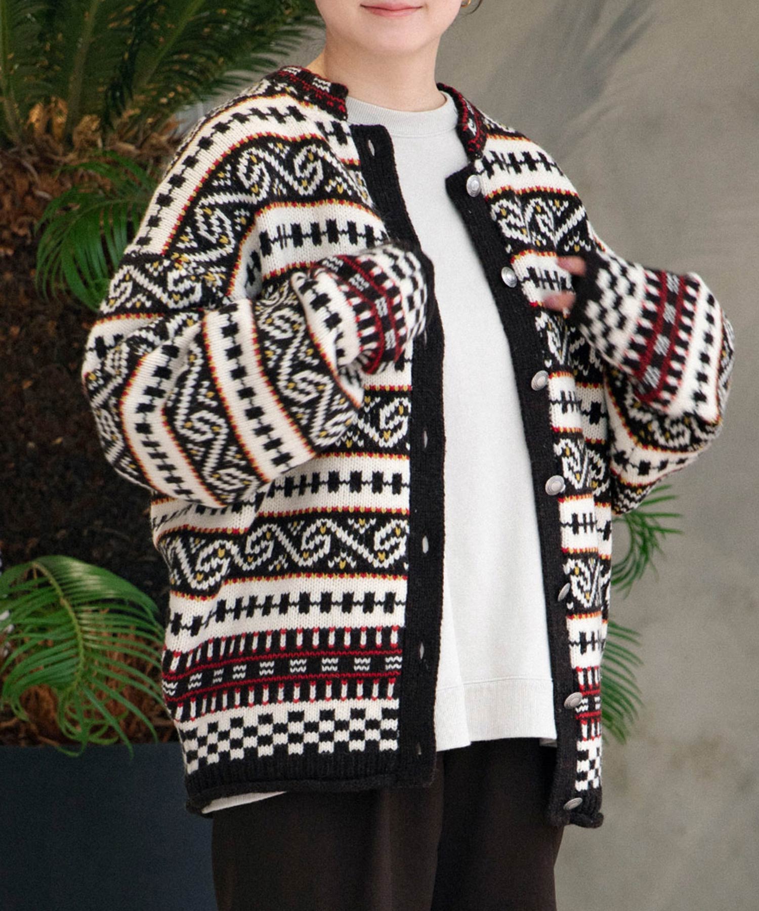 FAIR ISLE KNIT CARDIGAN