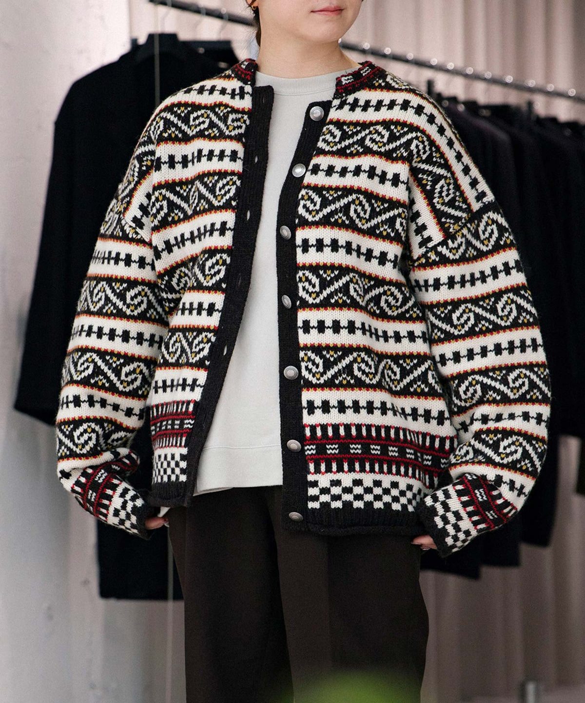 FAIR ISLE KNIT CARDIGAN