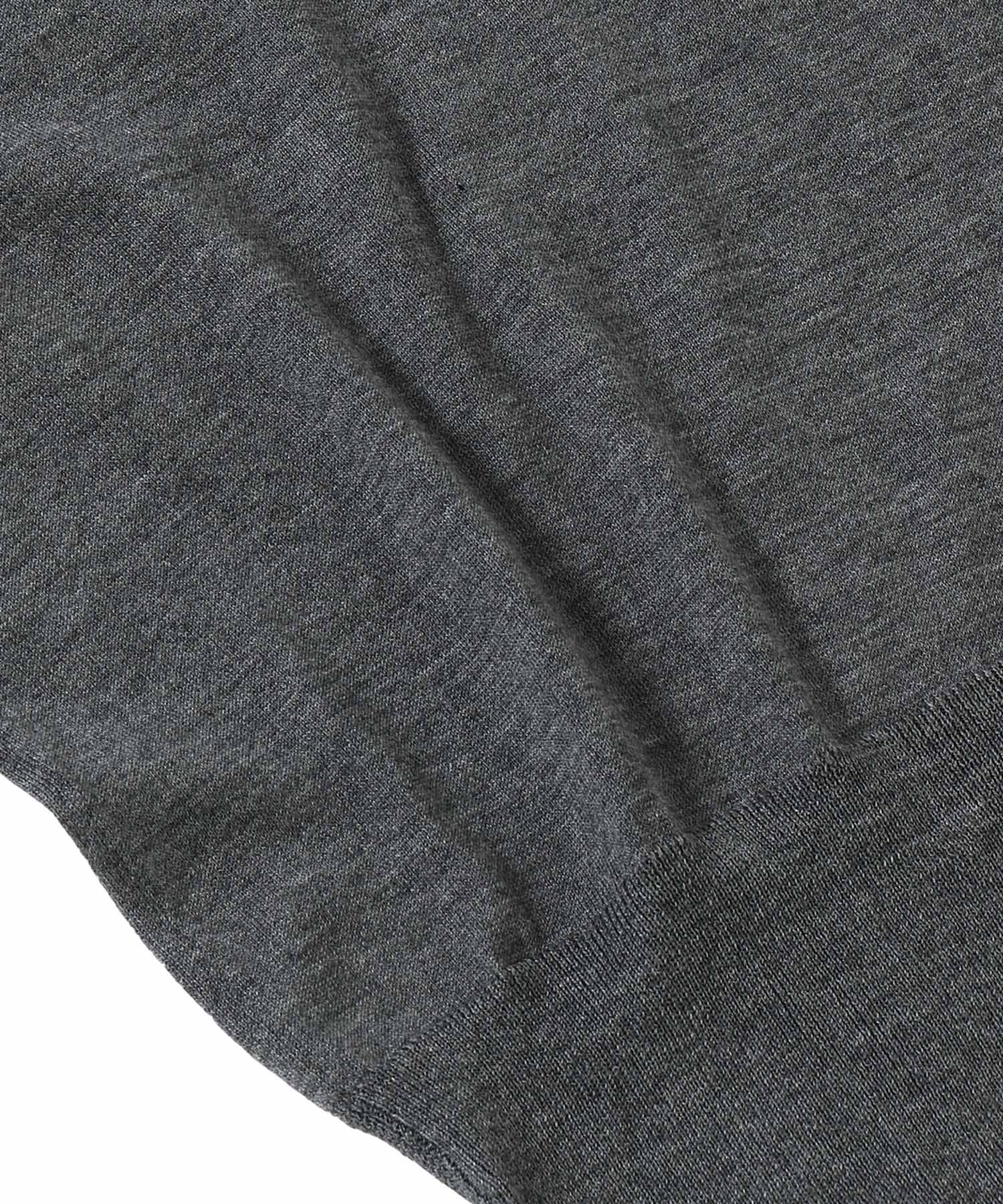 COTTON SILK HIGH NECK KNIT