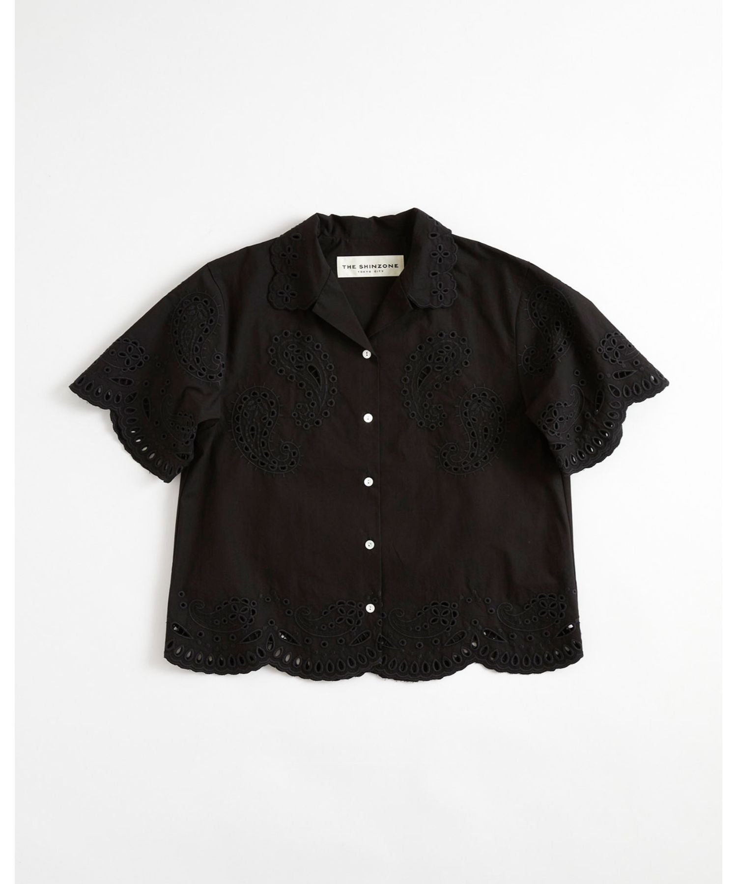 PAISLEY OPEN COLLAR SHIRT