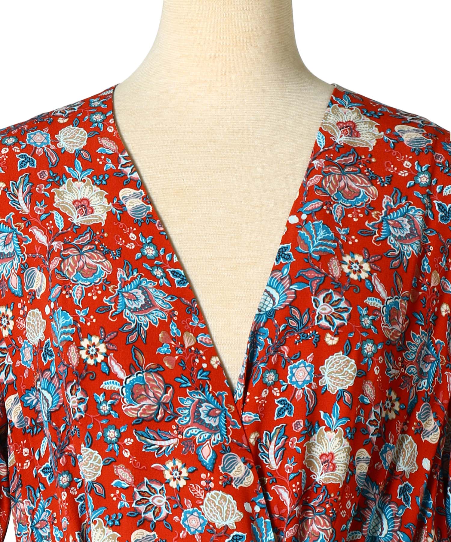 ORIENTAL FLOWER CACHECOEUR DRESS