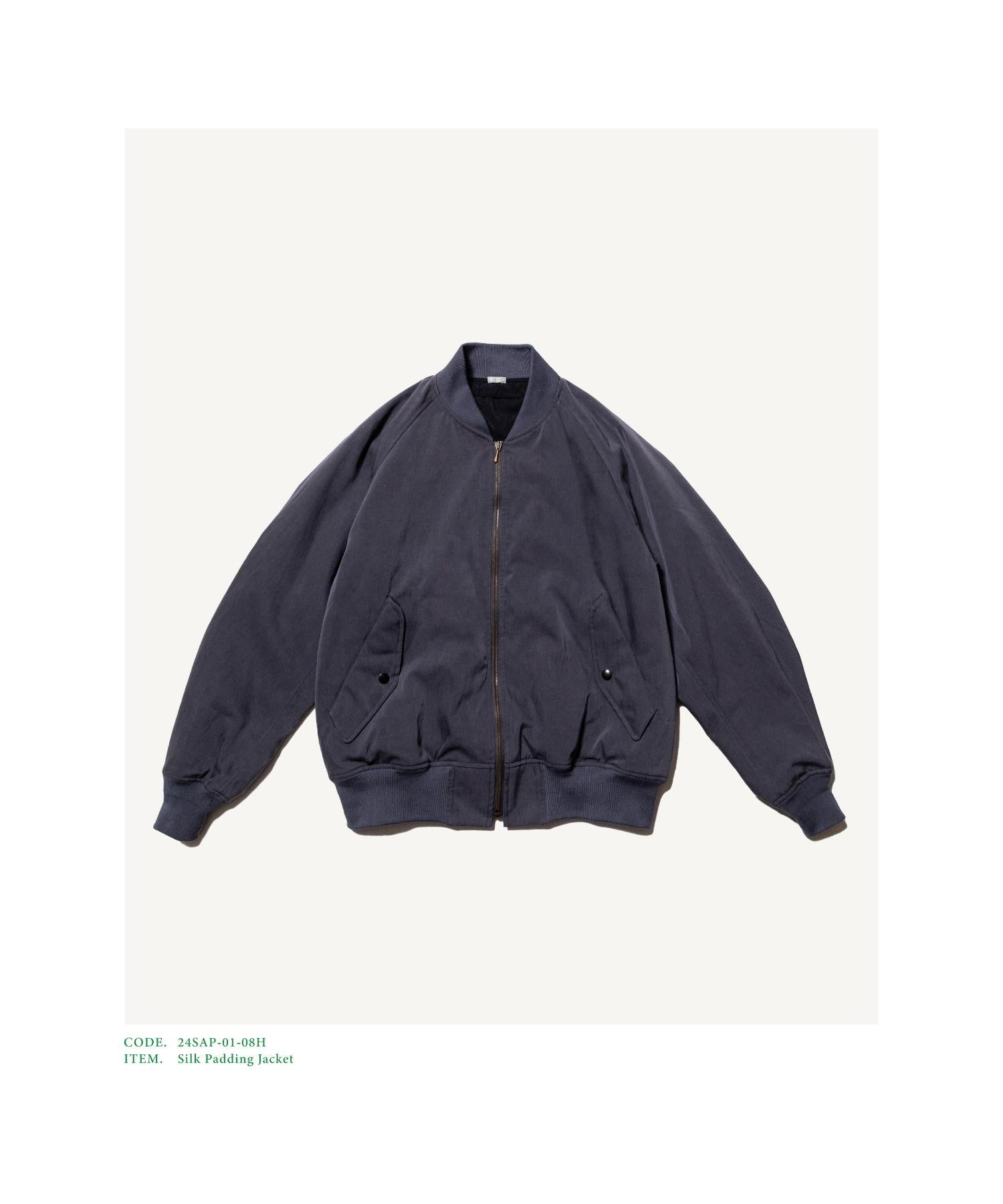 Silk Padding Jacket - A.PRESSE (アプレッセ) - outer (アウター