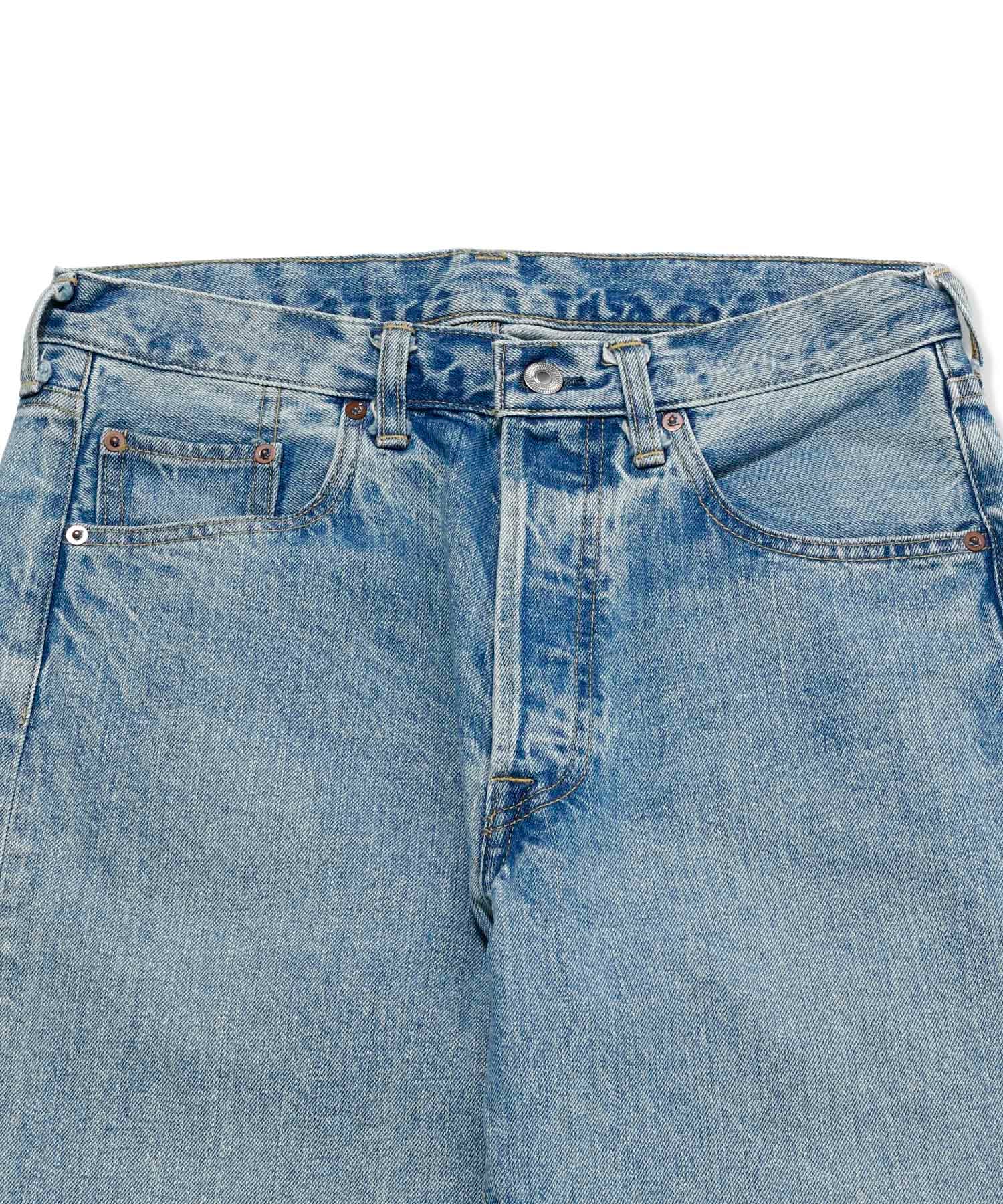 Washed Denim Pants