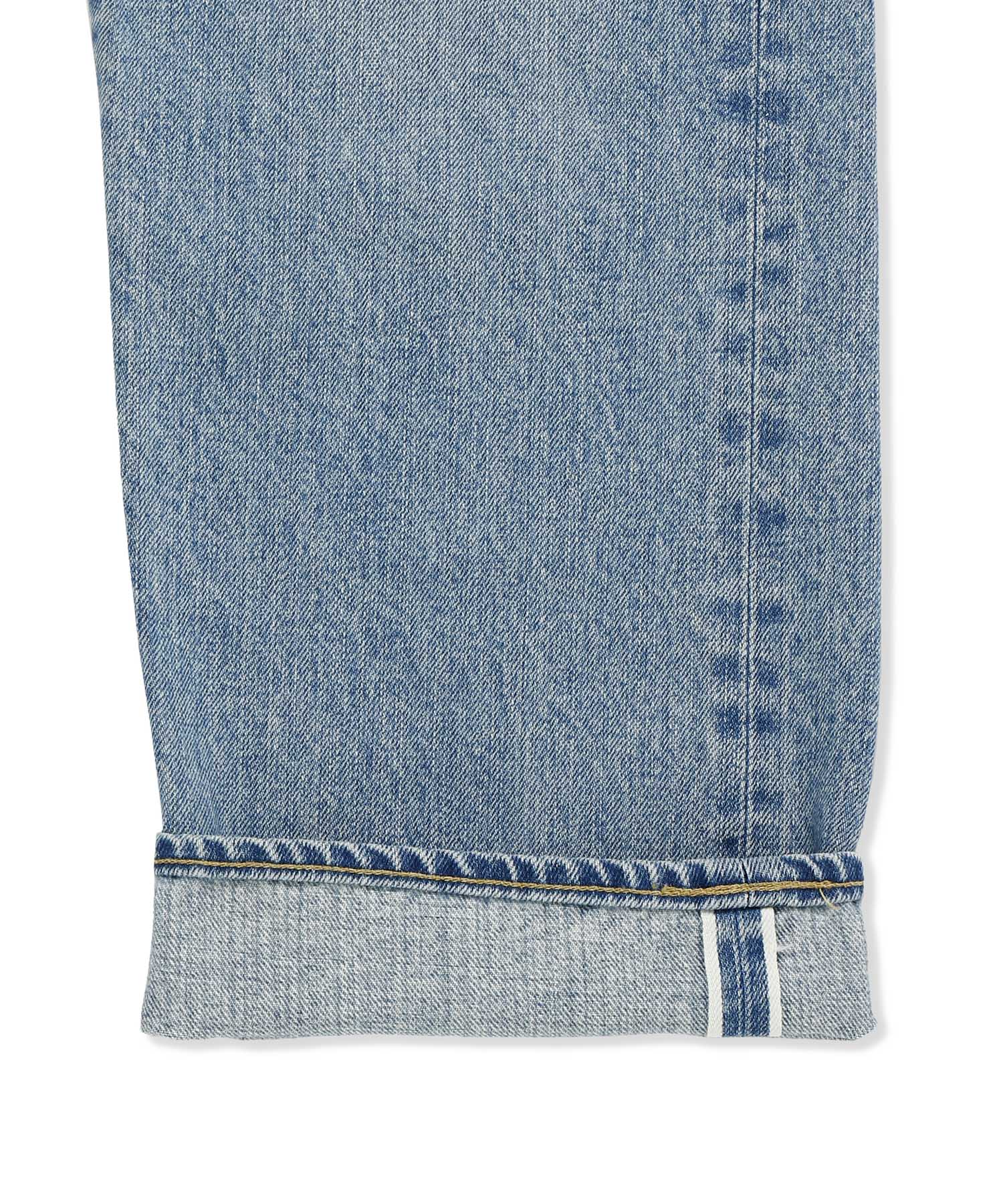 Washed Denim Pants