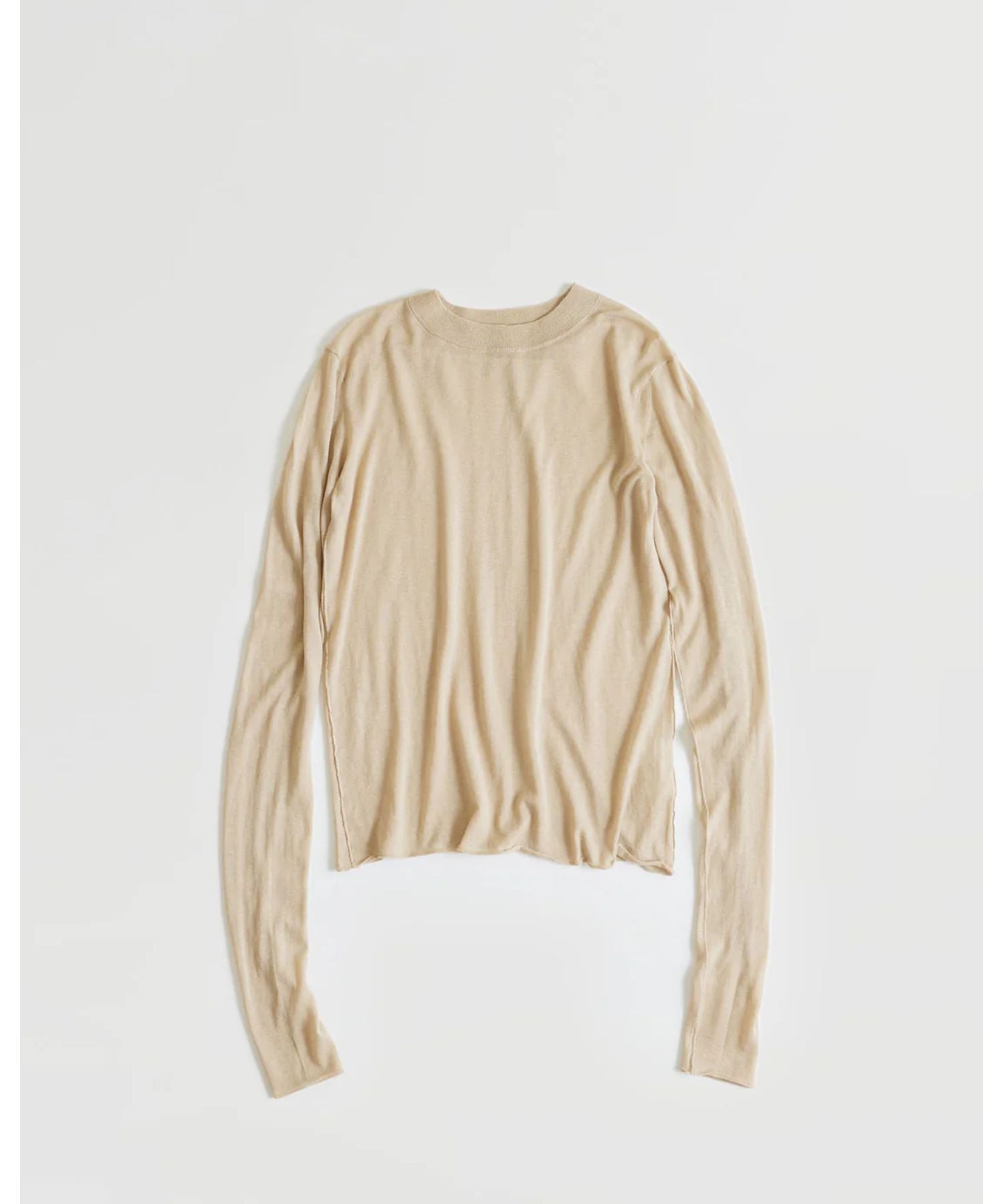 COTTON CASHMERE SHEER KNIT