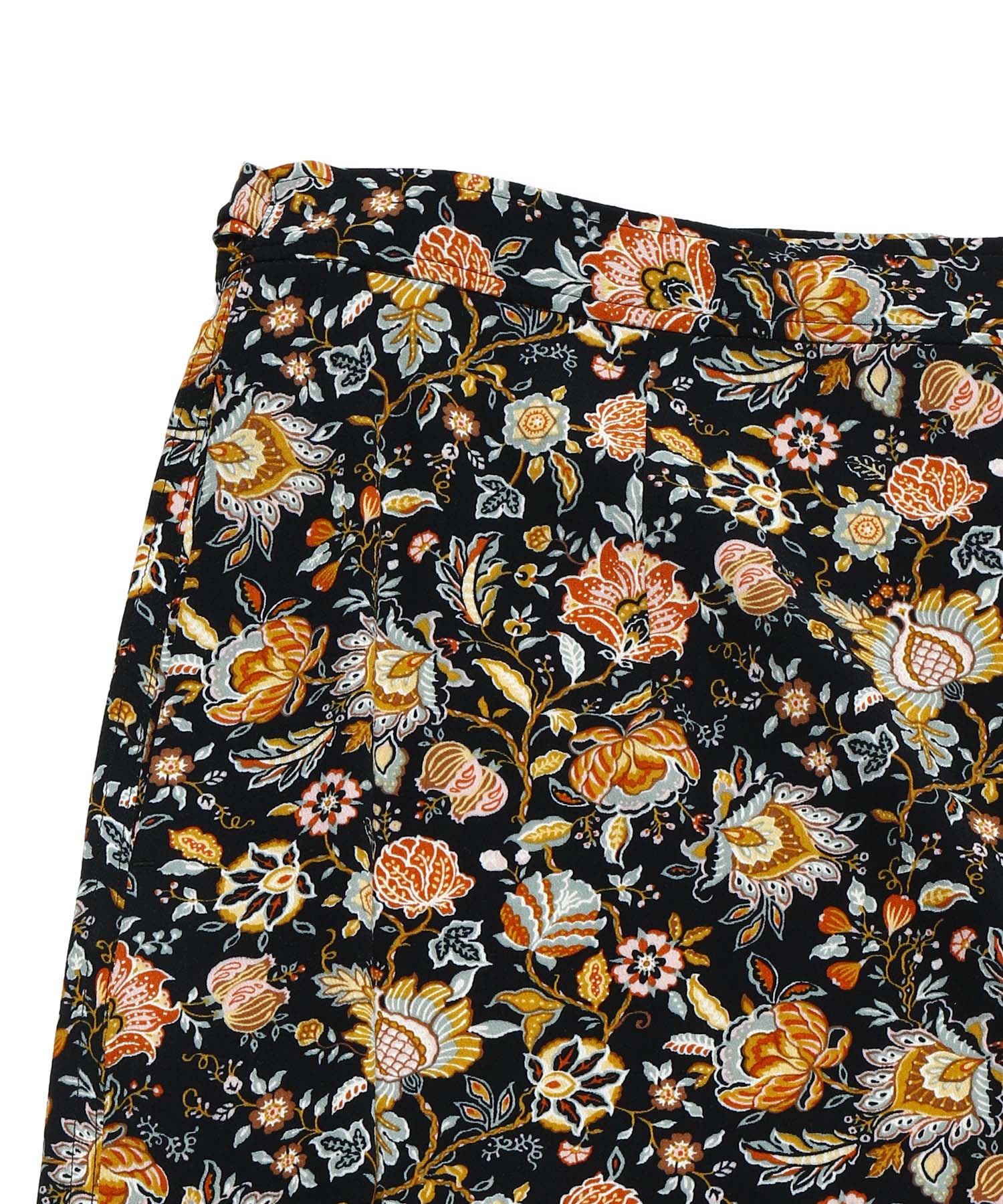 Oriental Flower Wrap Skirt