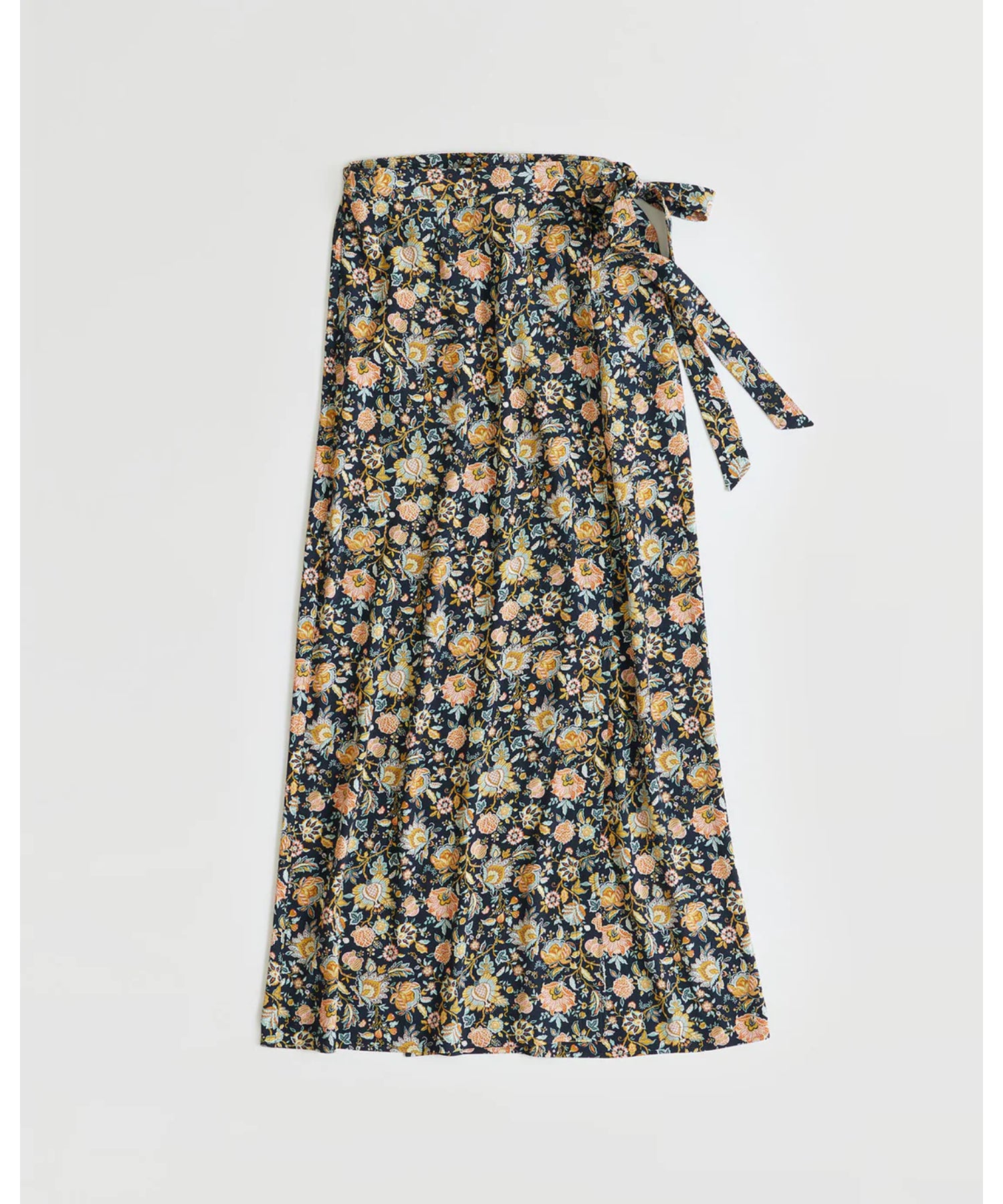 Oriental Flower Wrap Skirt