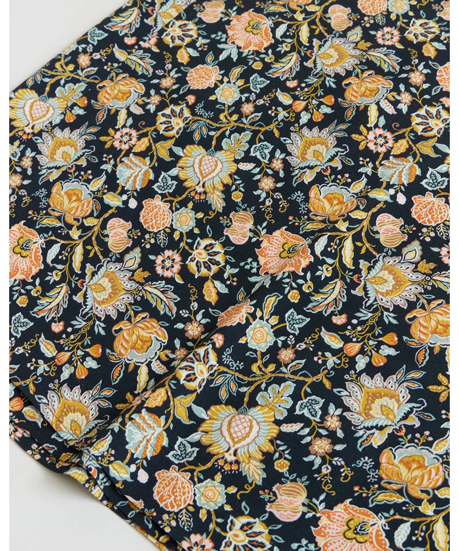 Oriental Flower Wrap Skirt