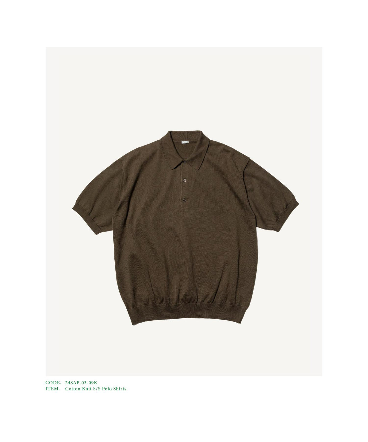 Cotton Knit S/S Polo Shirts