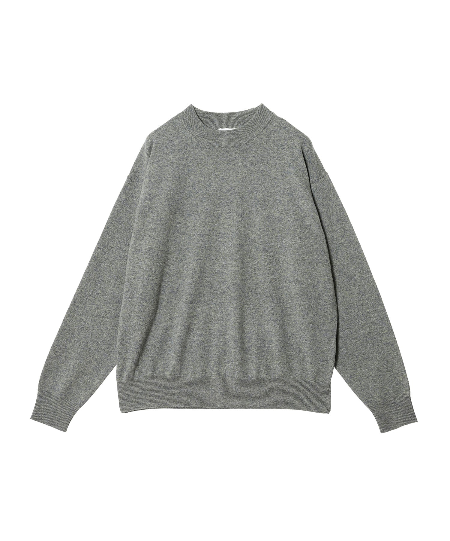 crepusculeクレプスキュールMoc Neck P/O チャコールグレー2 Moc Neck P/O - crepuscule (クレプスキュール) - tops (トップス