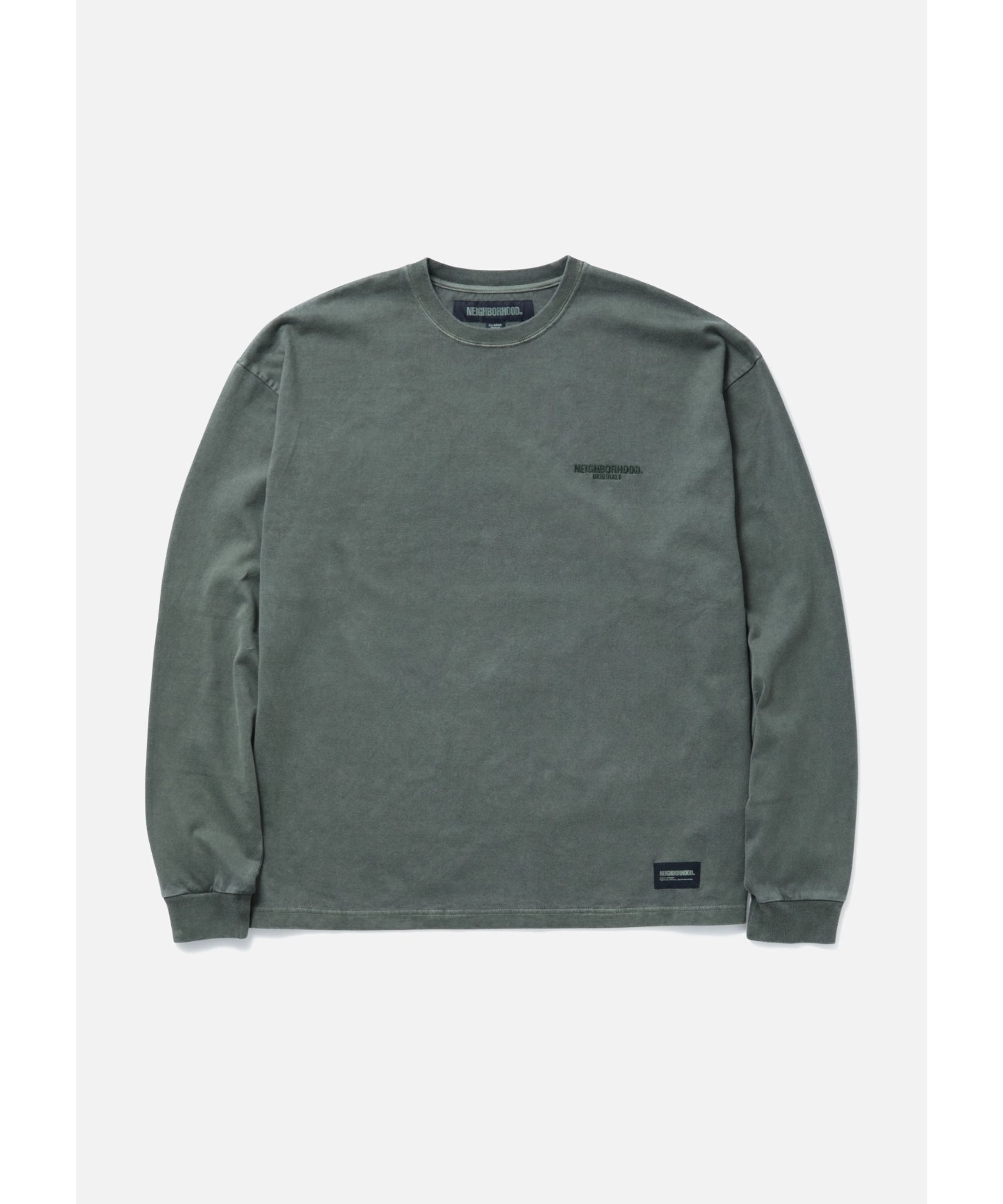 PIGMENT DYED CREWNECK LS