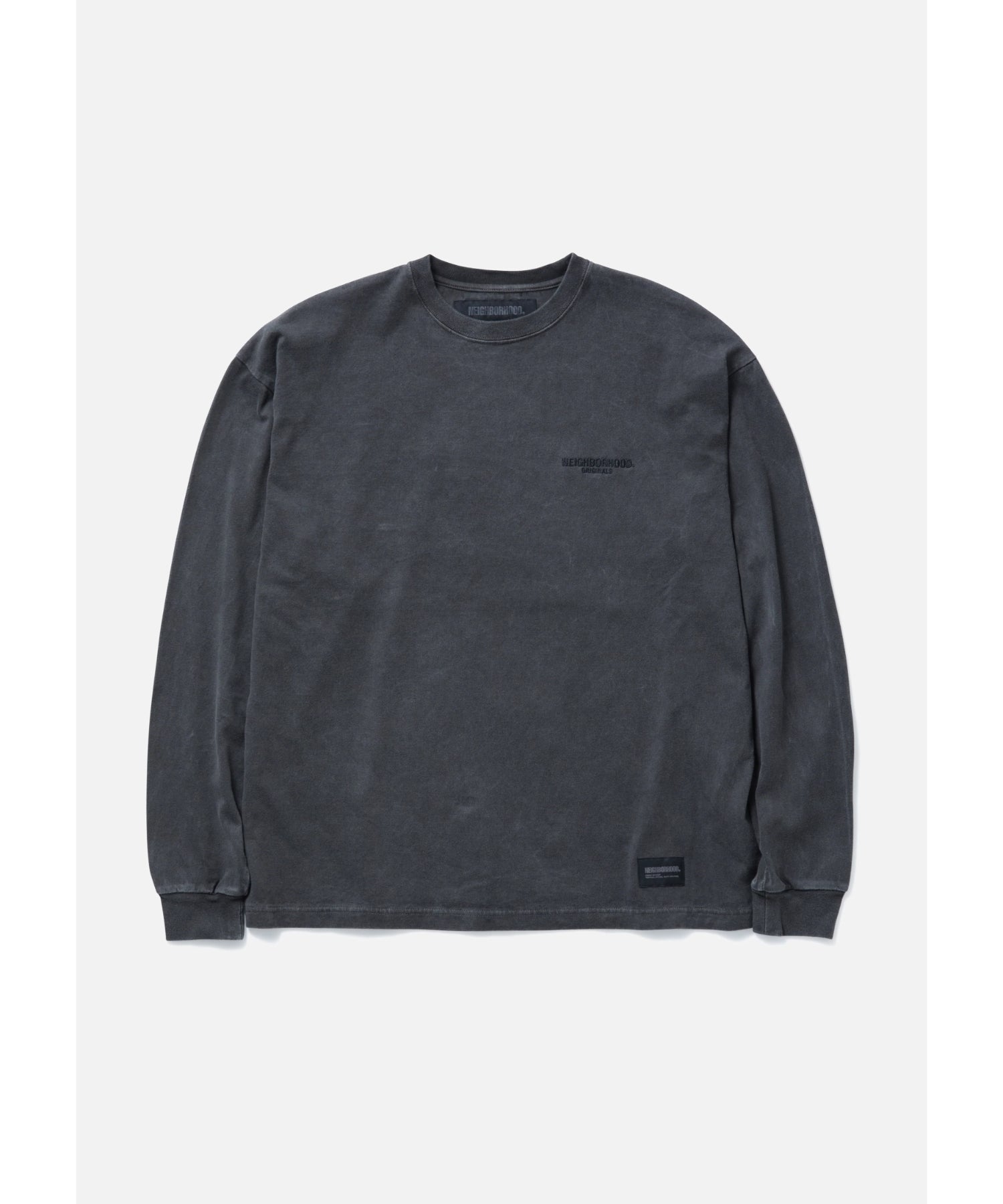 PIGMENT DYED CREWNECK LS