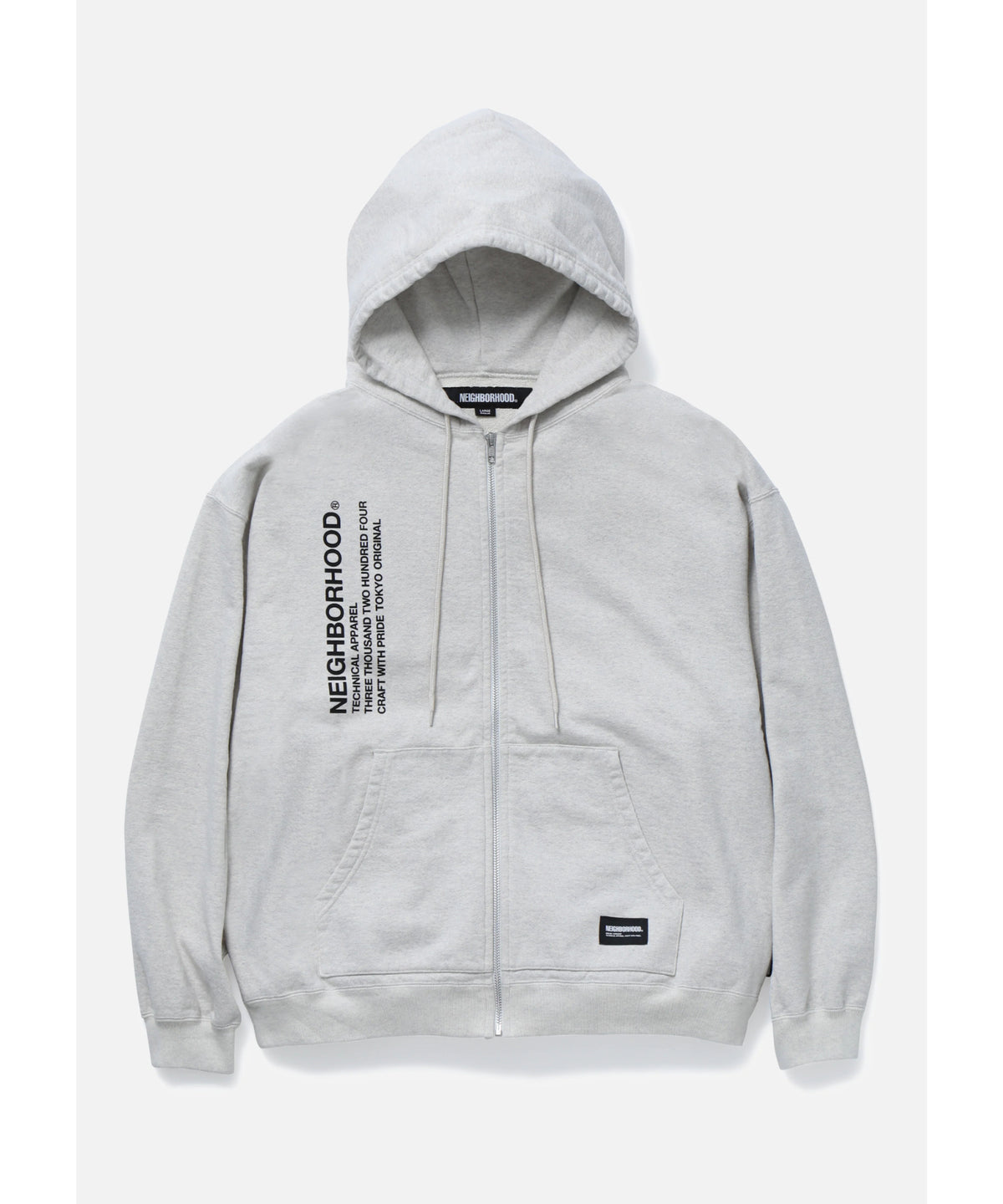 SOLID SWEAT ZIP HOODIE LS