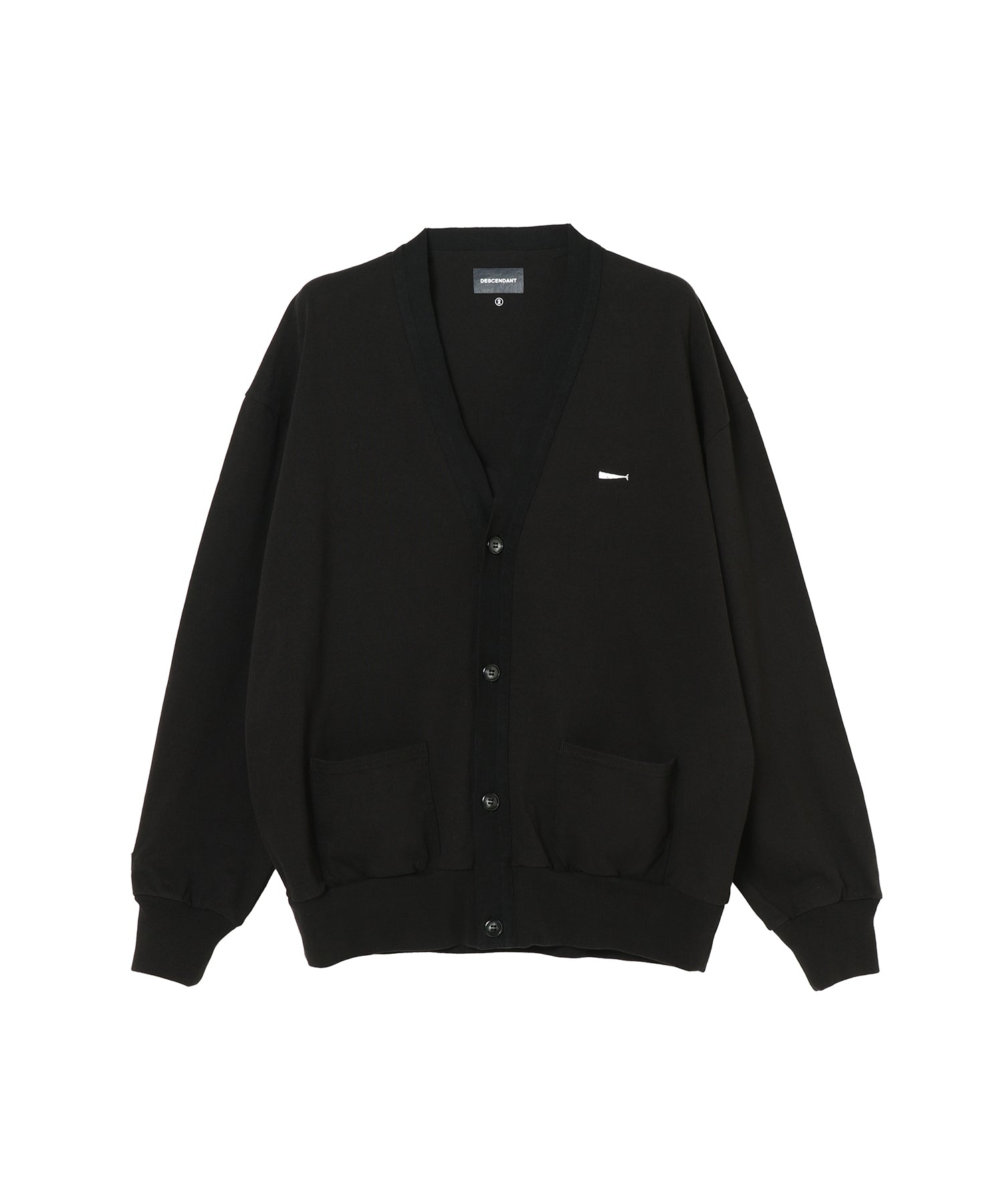 Descendant カーディガン DESCENDANT/NURSE KNIT CARDIGAN (BLACK)