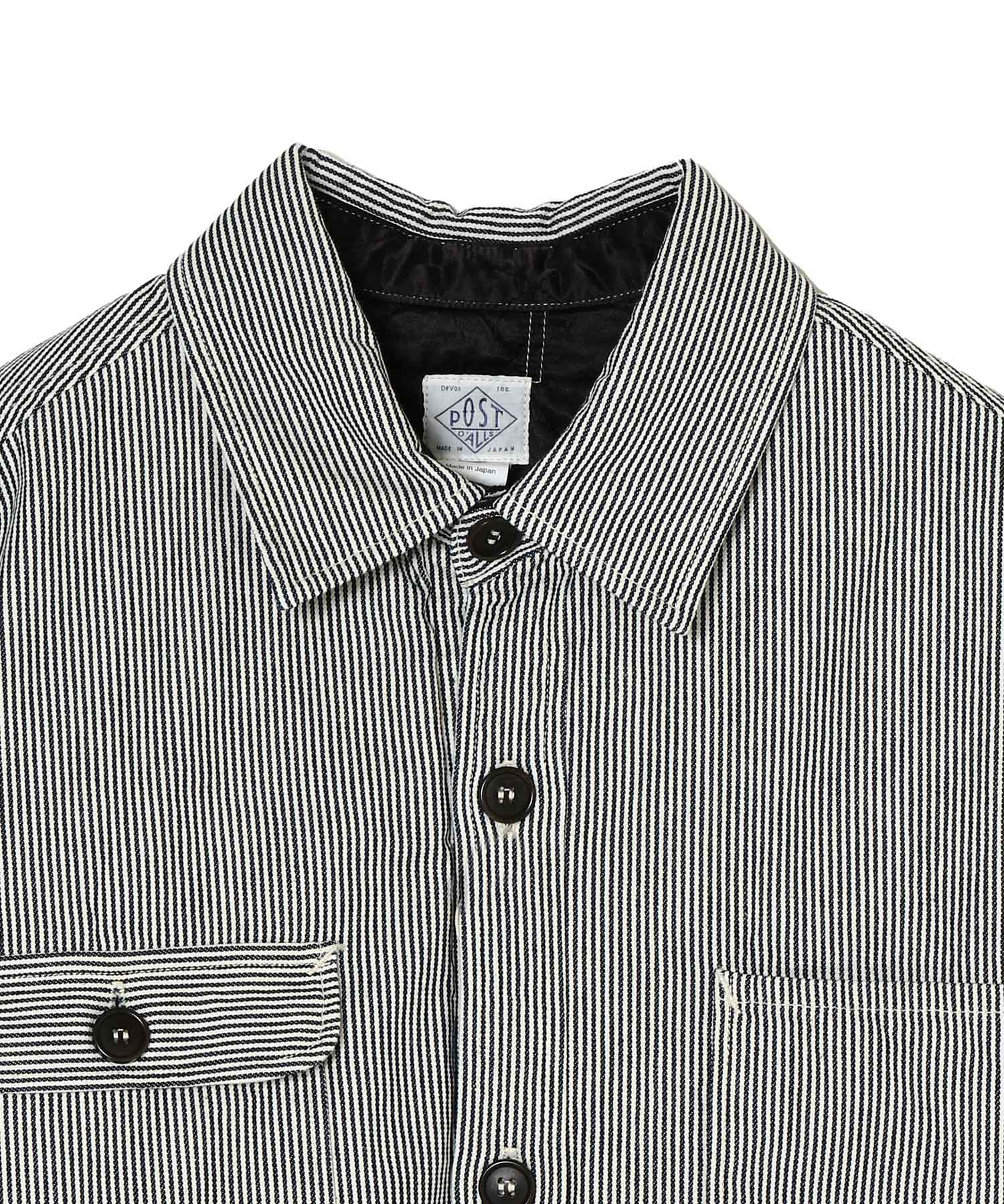 CRA90 HICKORY STRIPE JACKET POST O'ALLS