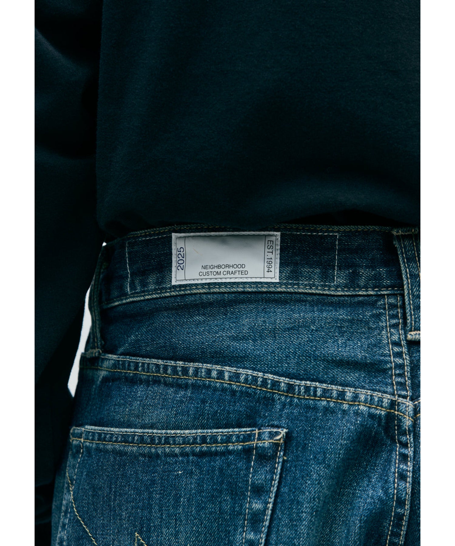 WASHED DENIM DP MID PANTS