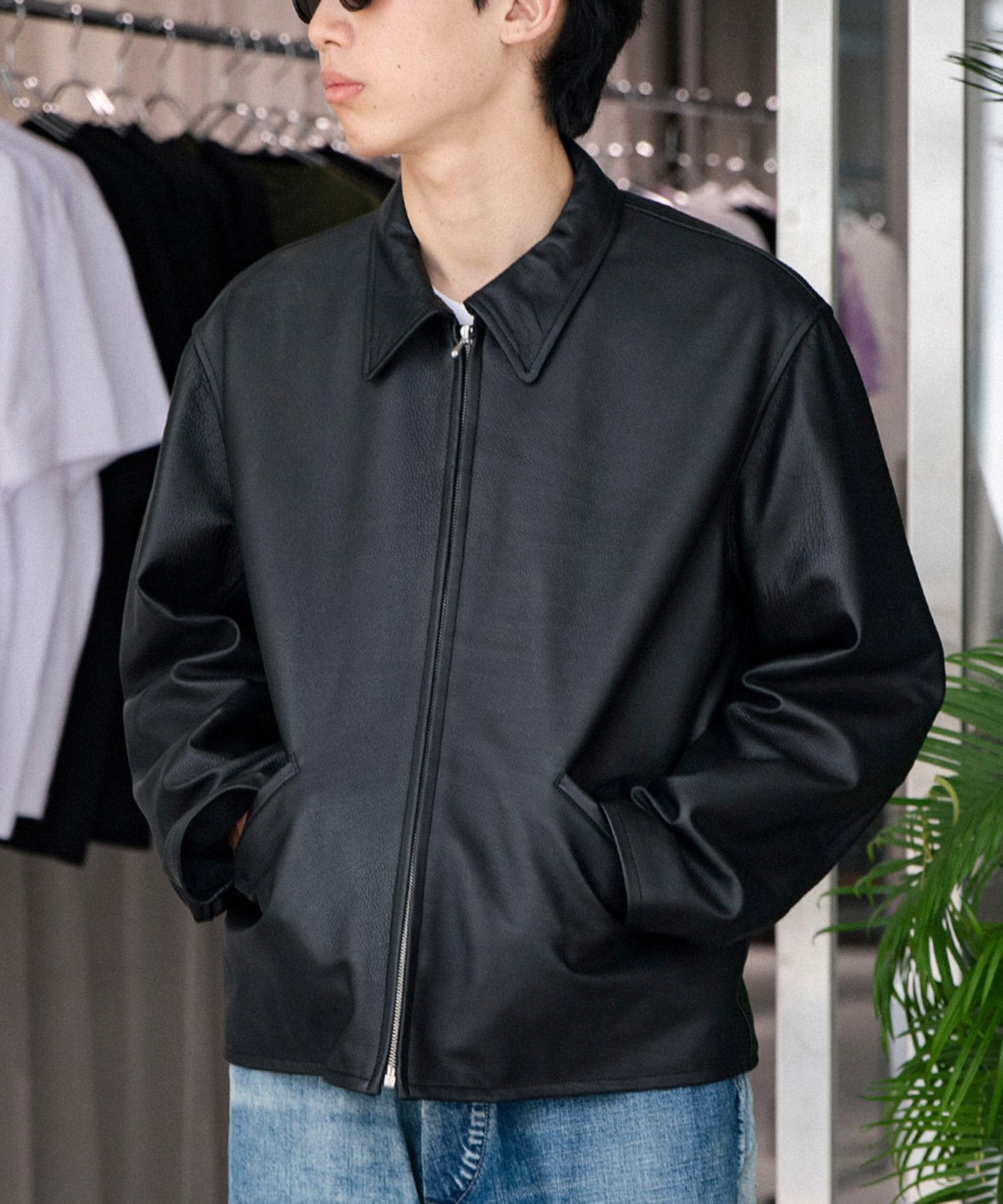 Leather Sports Jacket