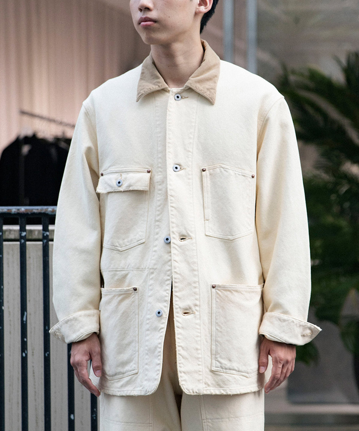 Vintage Silk Hemp Coverall Jacket